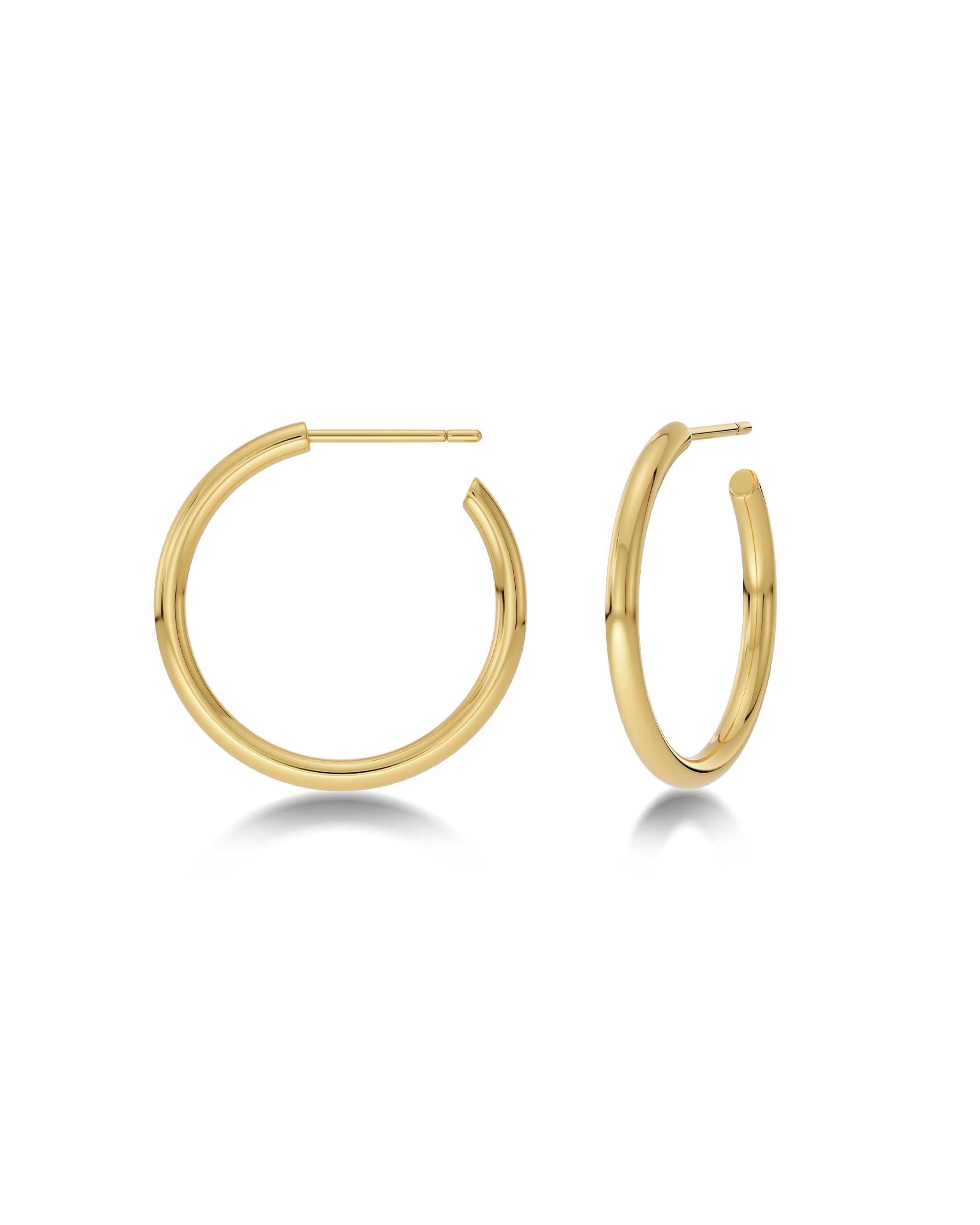 Hoops Earrings Gold Medium Edblad NZ