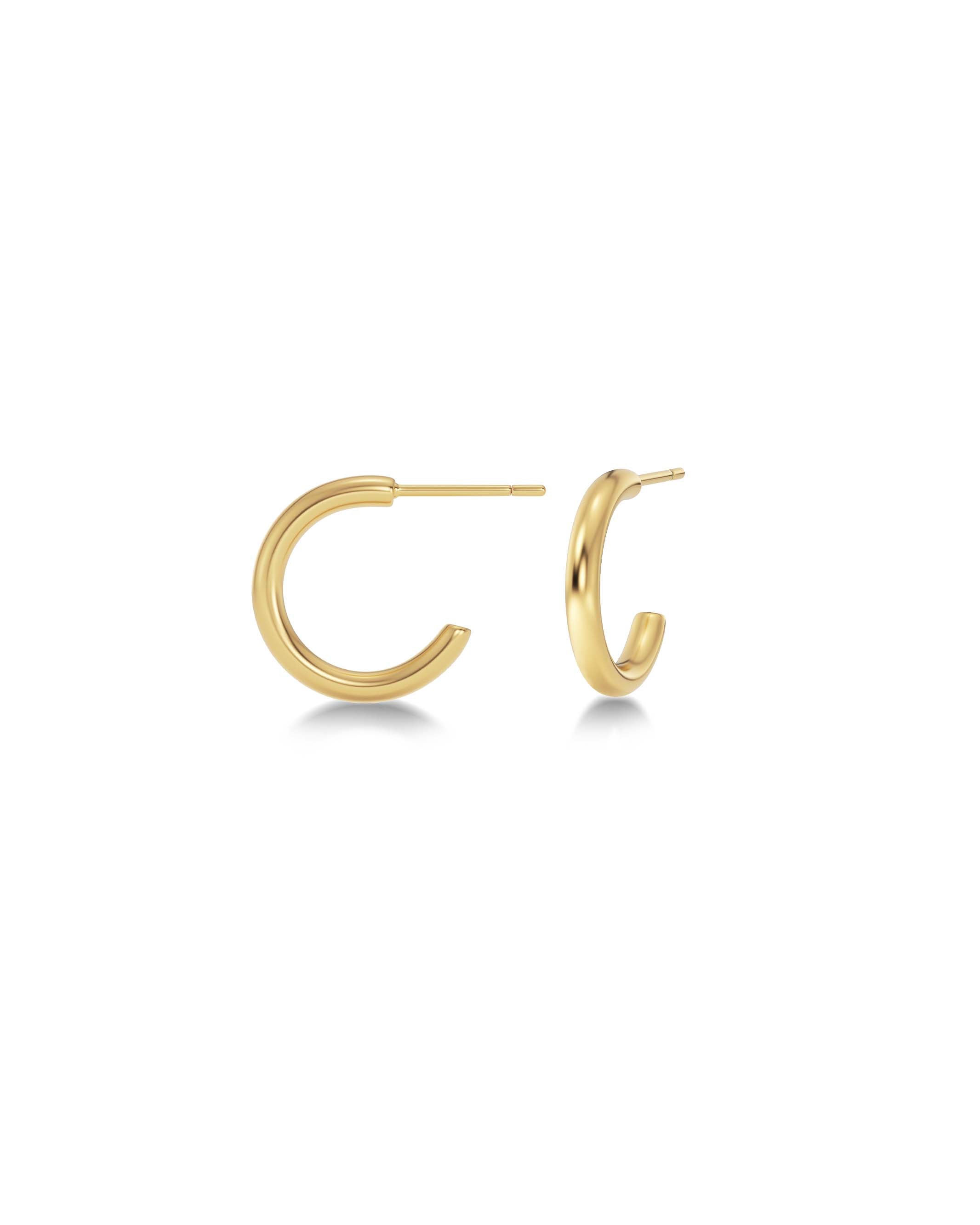 Hoops Earrings Gold Small Edblad NZ