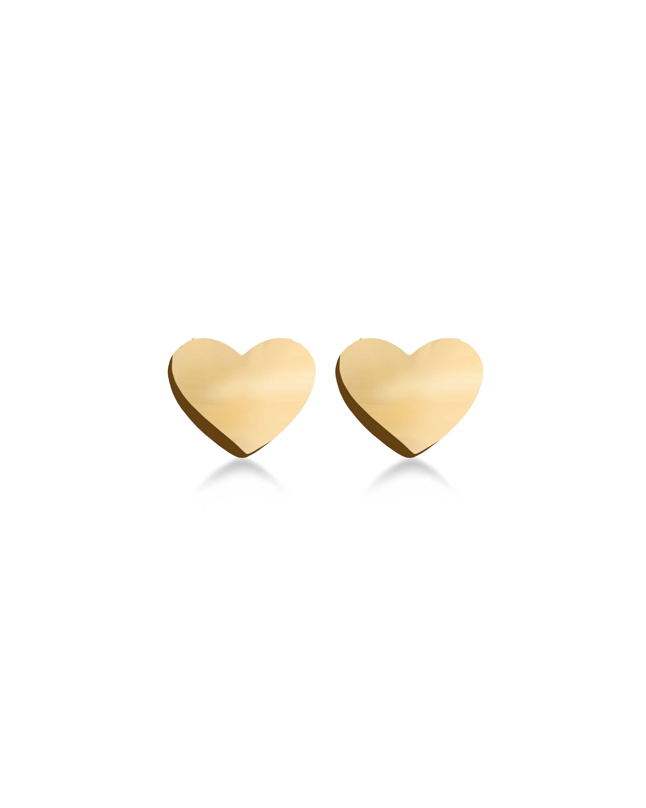 Pure Heart Studs Gold Edblad NZ