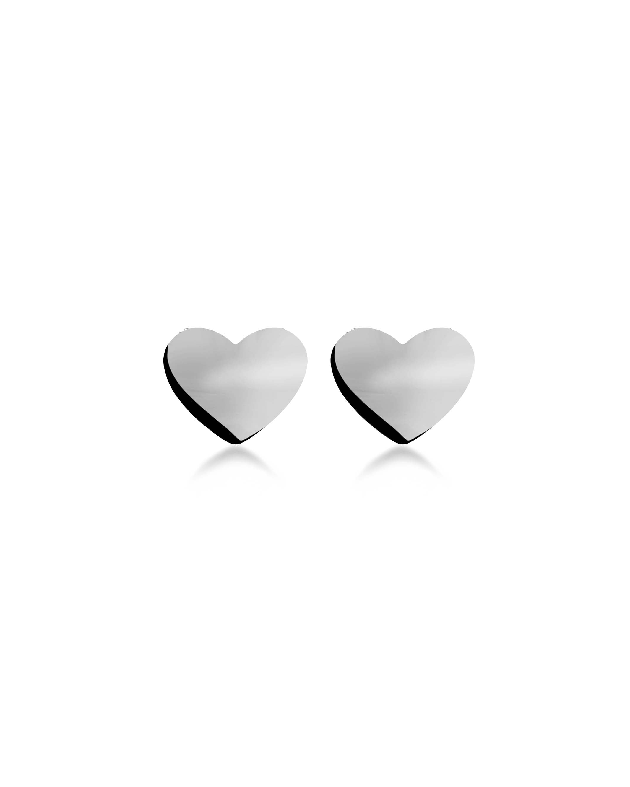 Pure Heart Studs Silver Edblad NZ