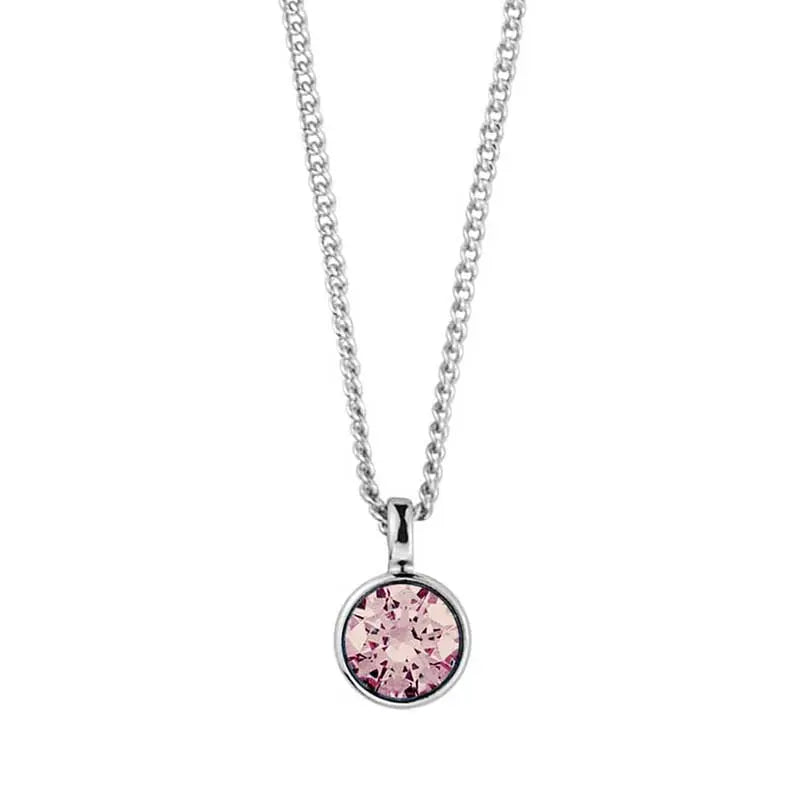 Ette Shiny Silver Necklace, Vintage Rose Dyrberg/Kern NZ