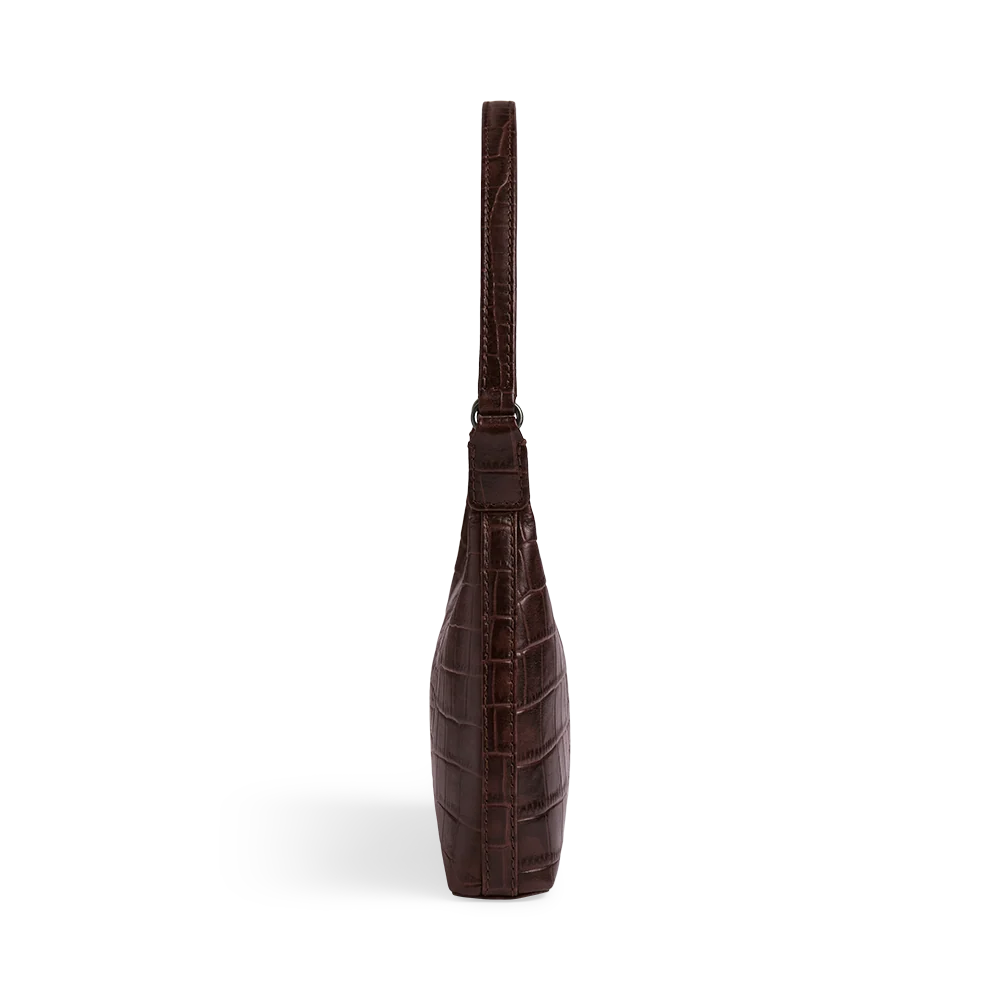 Felicia Bag, Croco - Espresso