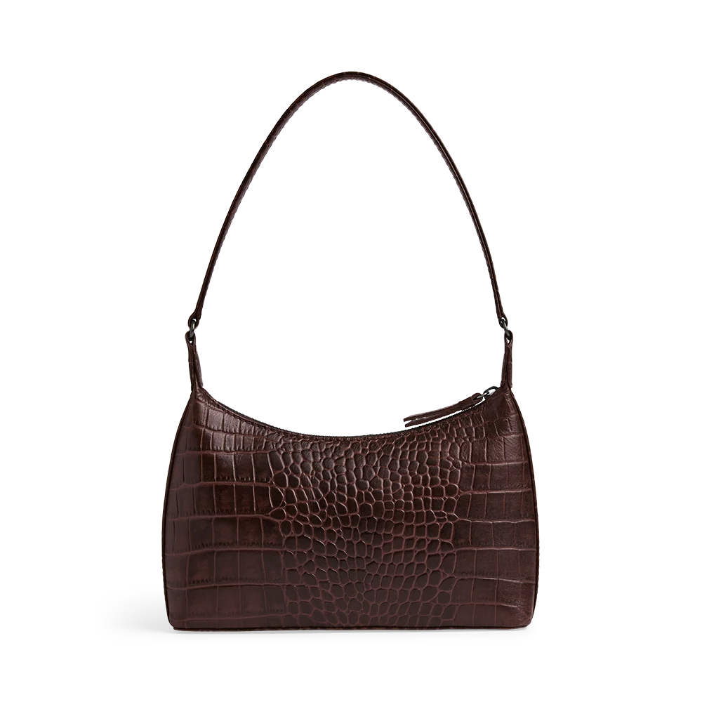 Felicia Bag, Croco - Espresso