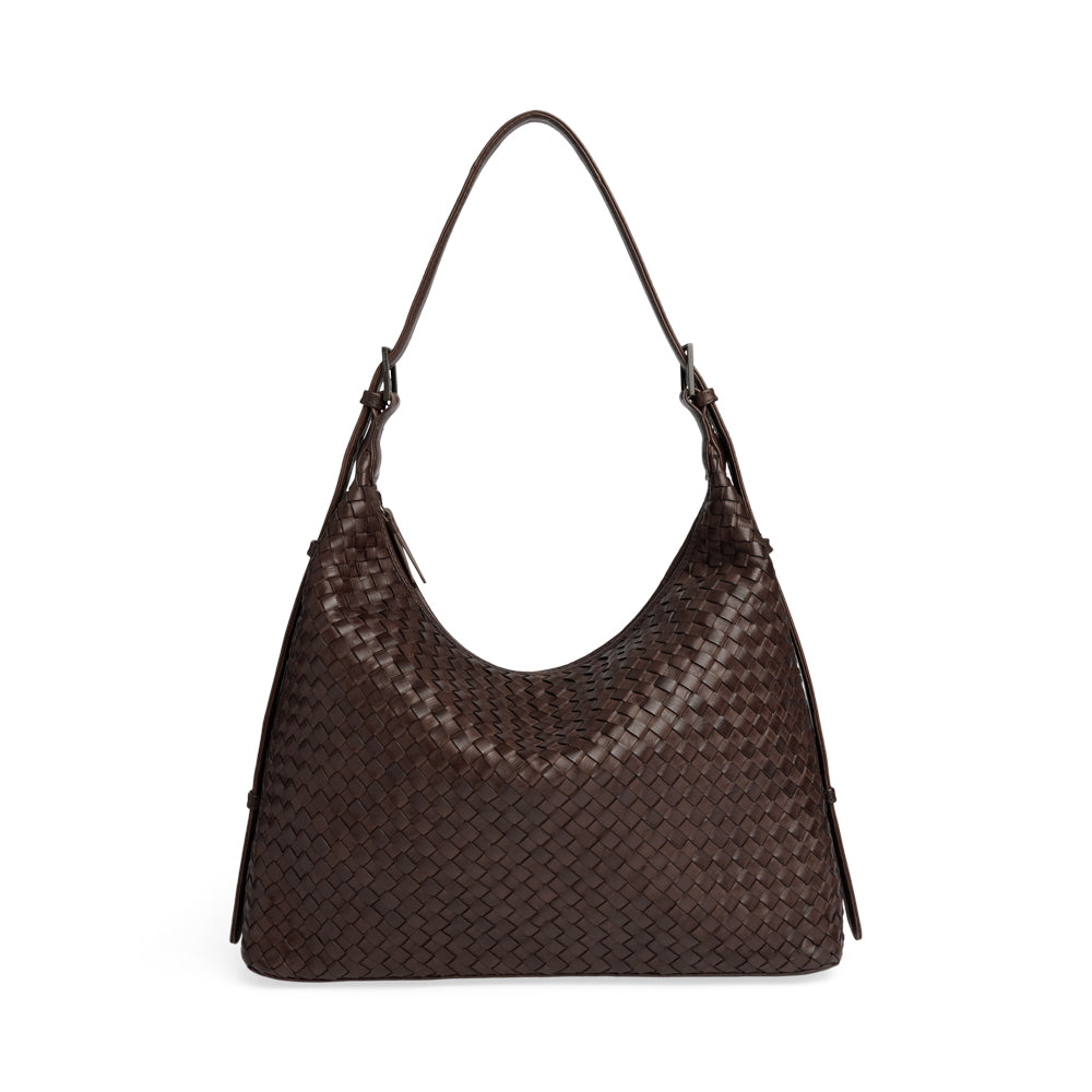 Tribeca Bag, Weave - Dark Brown
