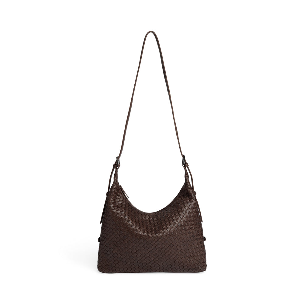 Tribeca Bag, Weave - Dark Brown