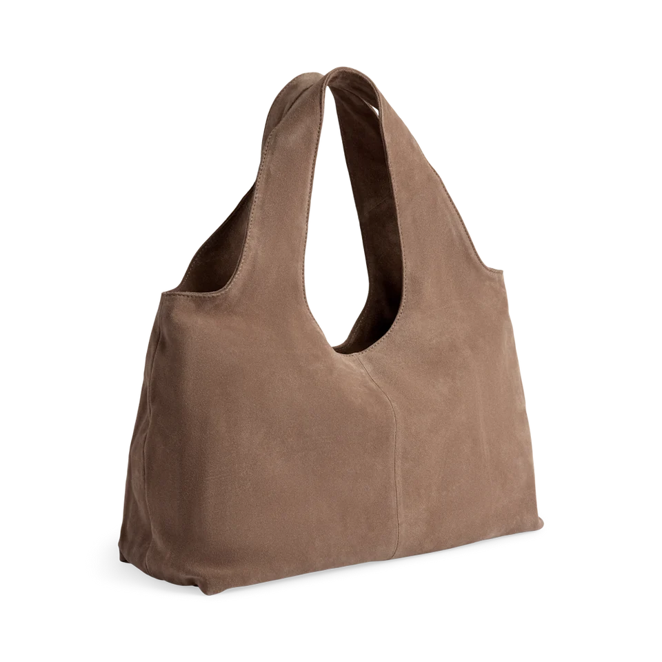 Laurine Shopper, Suede - Mocha Mousse