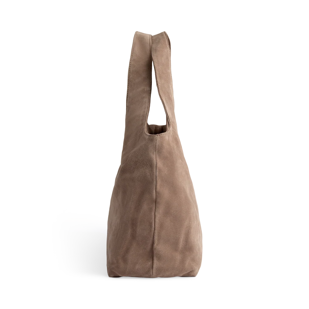 Laurine Shopper, Suede - Mocha Mousse