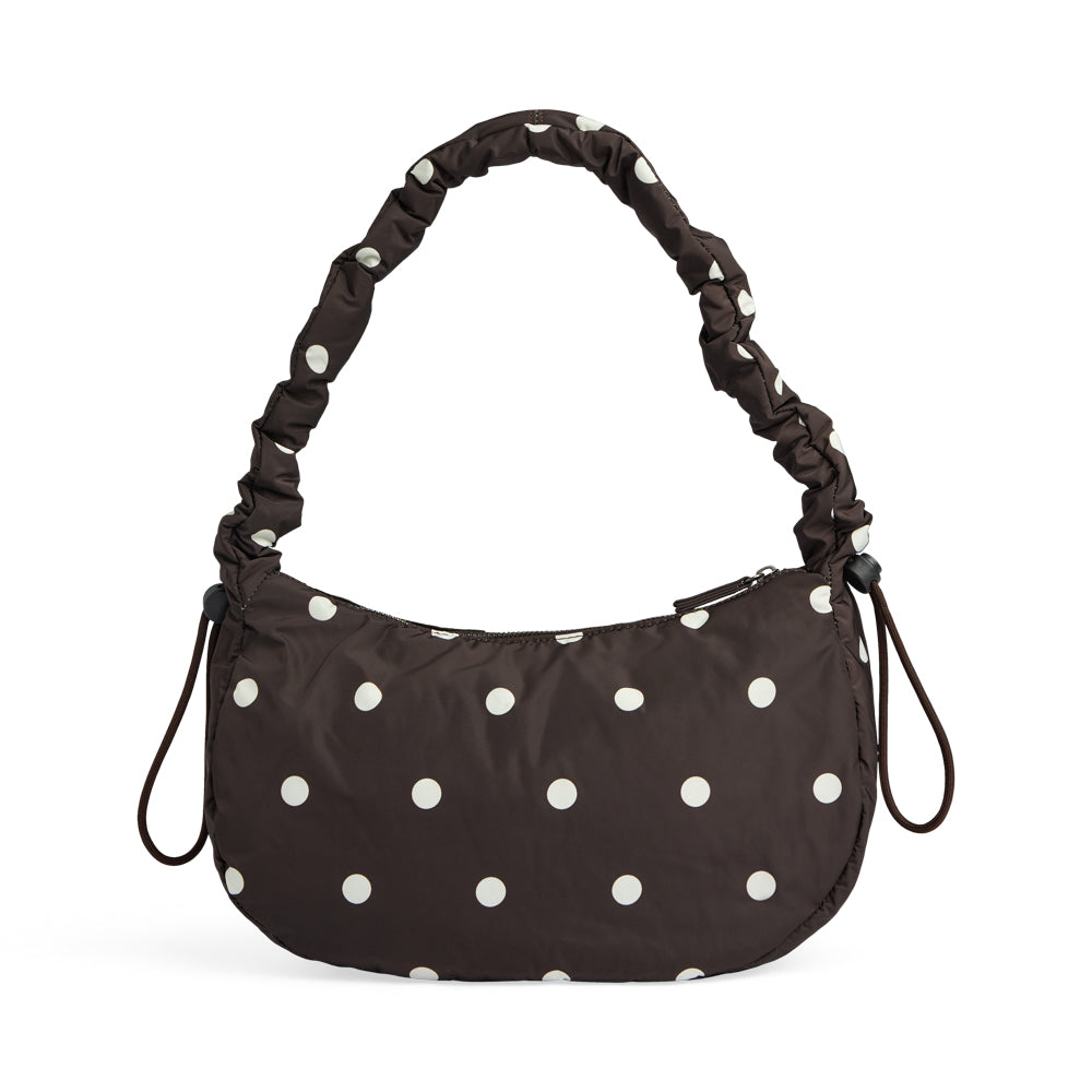 Crave Bag, Recycled - Polka Dot, Brown