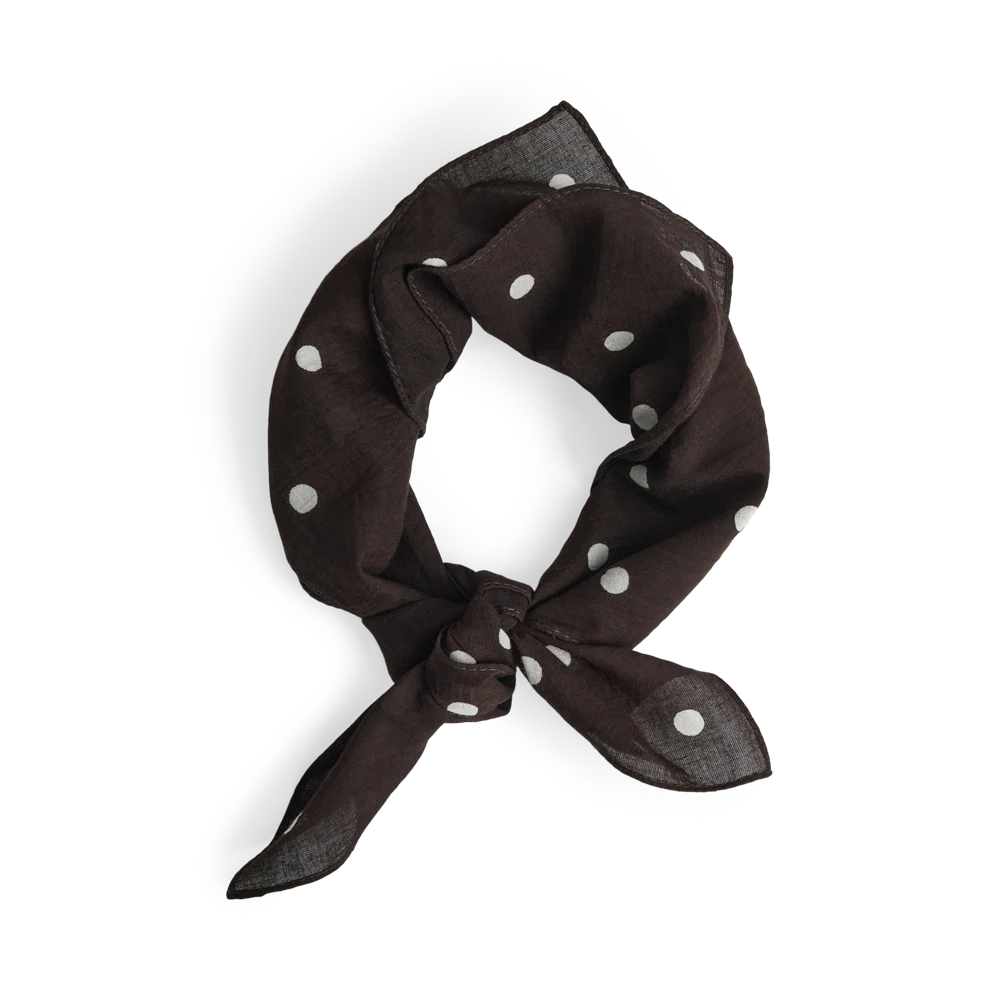 Kyoto Scarf - Polka Dot, Brown