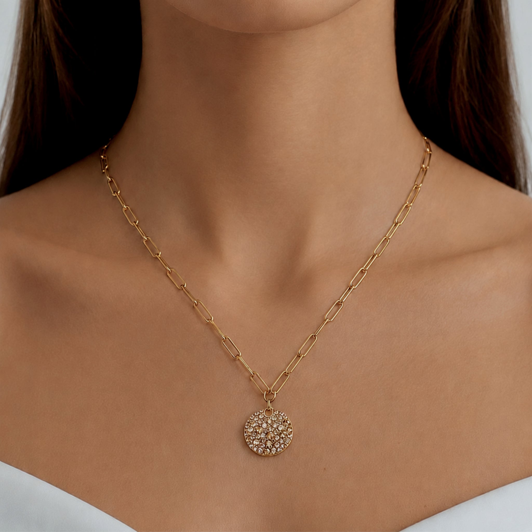 Amara Gold Necklace, Golden
