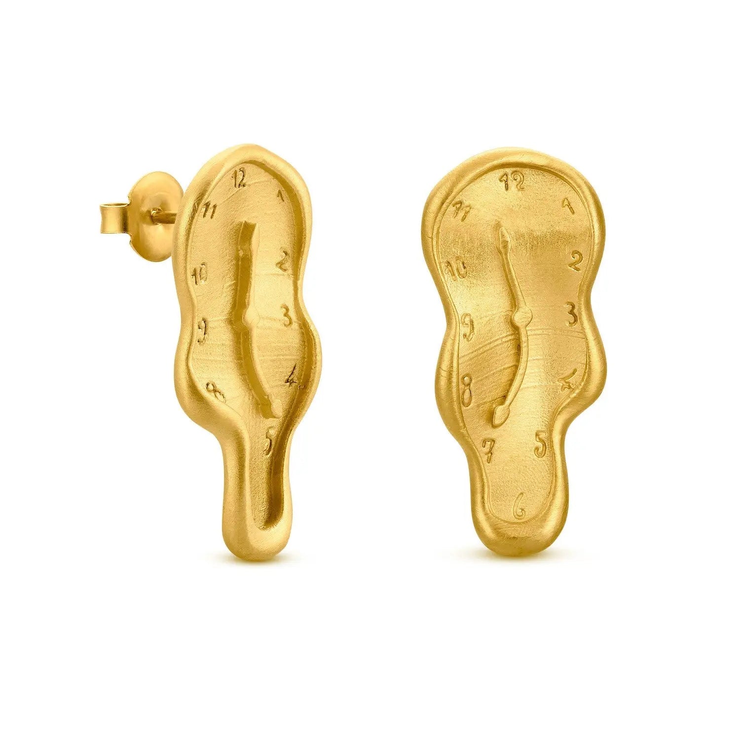 Dali Gold Earrings Large - Persistence of Memory Dyrberg/Kern NZ