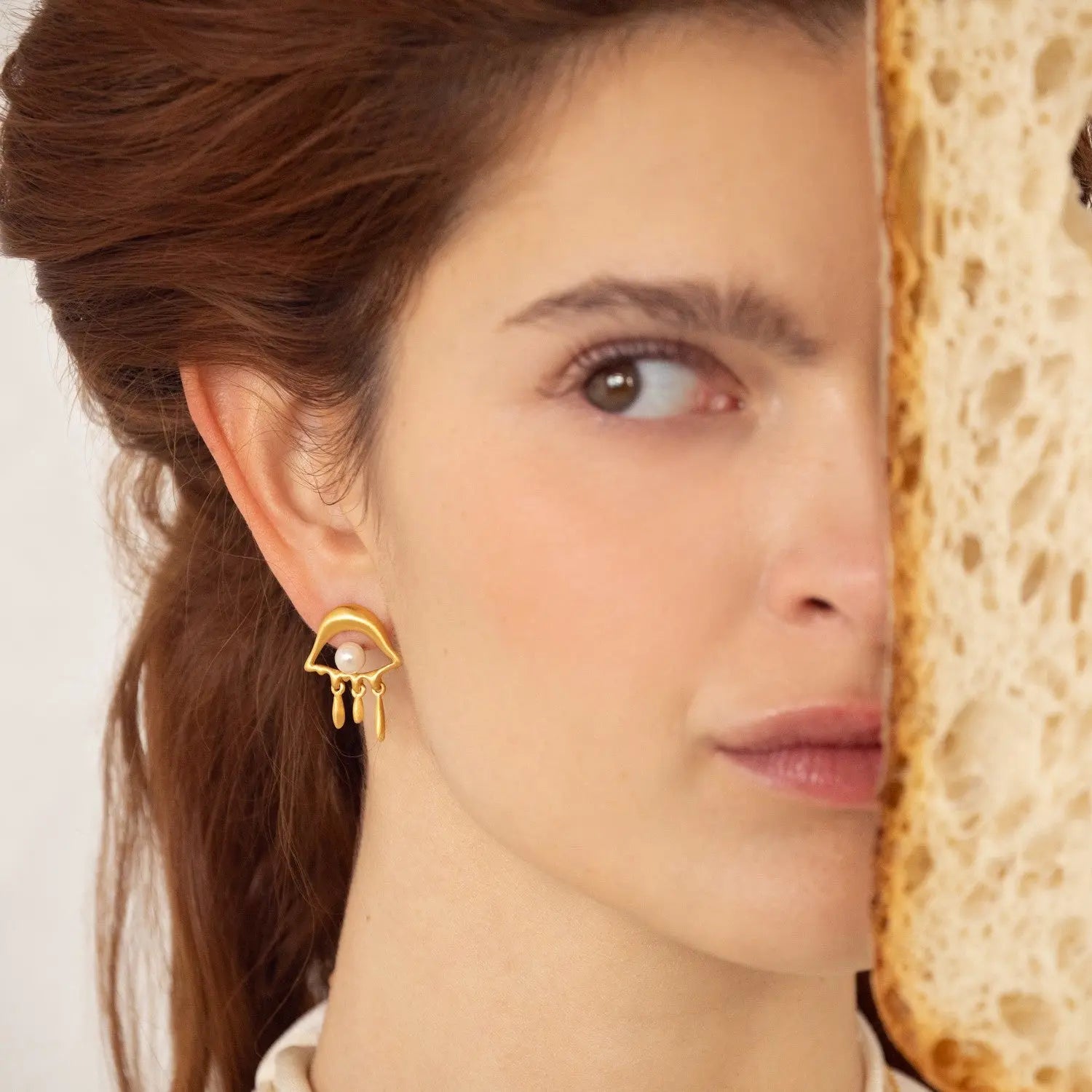 Dali Gold Earrings - Project for Spellbound Dyrberg/Kern NZ