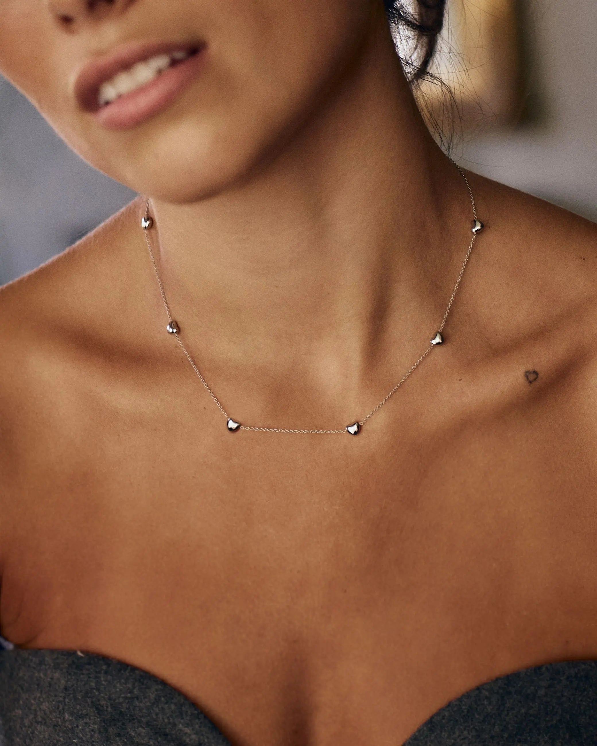 Barley Necklace Multi Silver Edblad