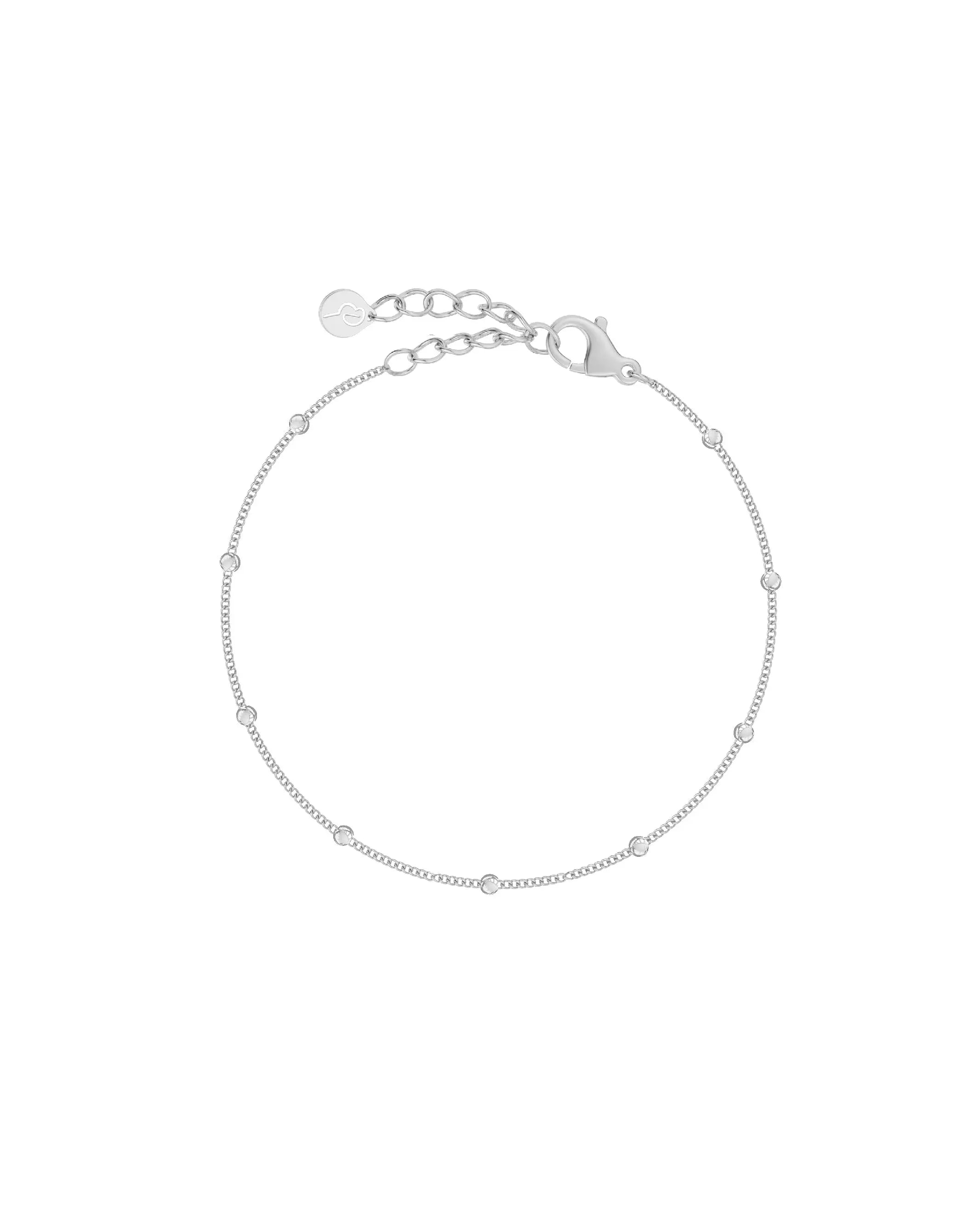 Beaded Chain Bracelet Silver Edblad
