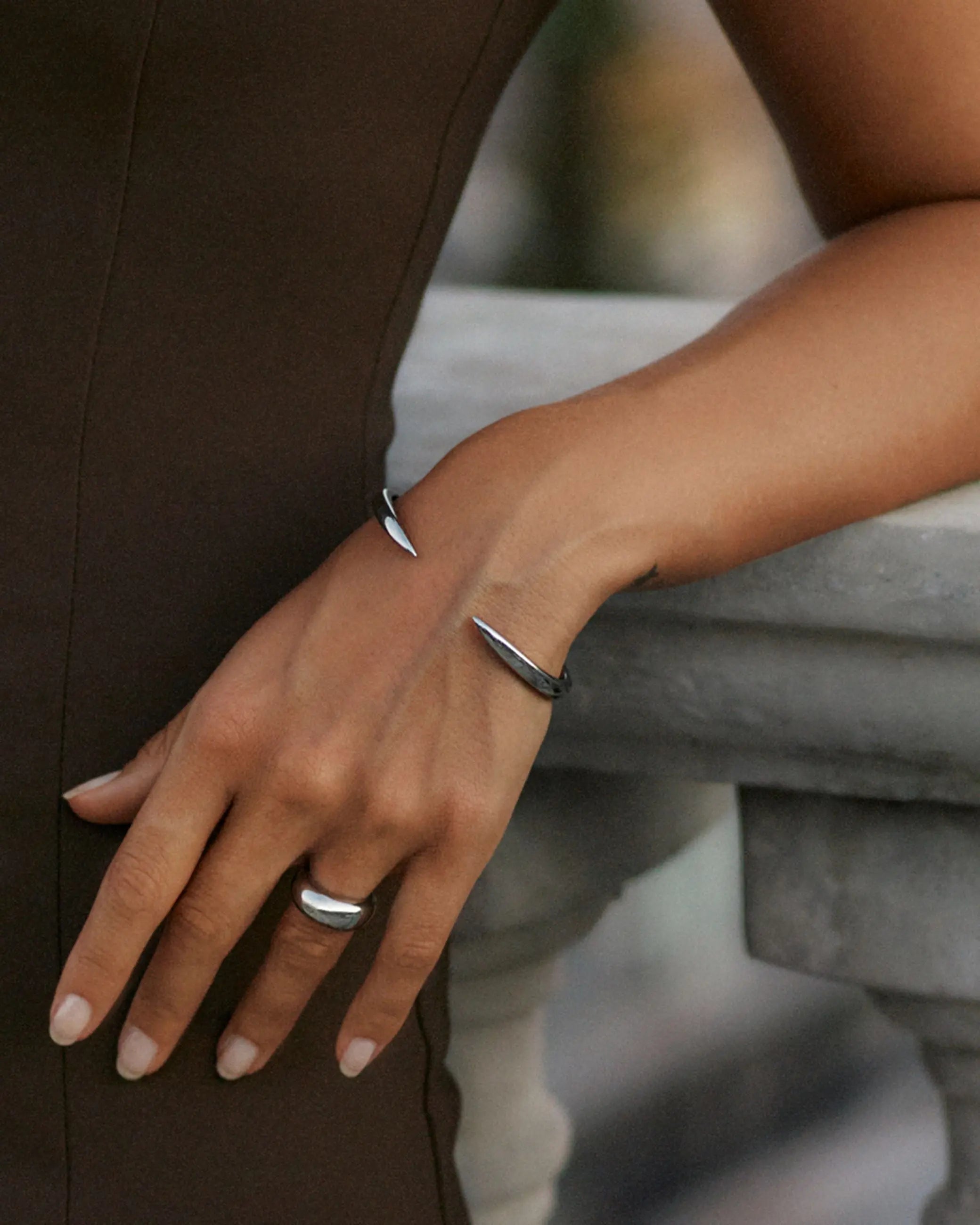 Crest Bangle Silver Edblad