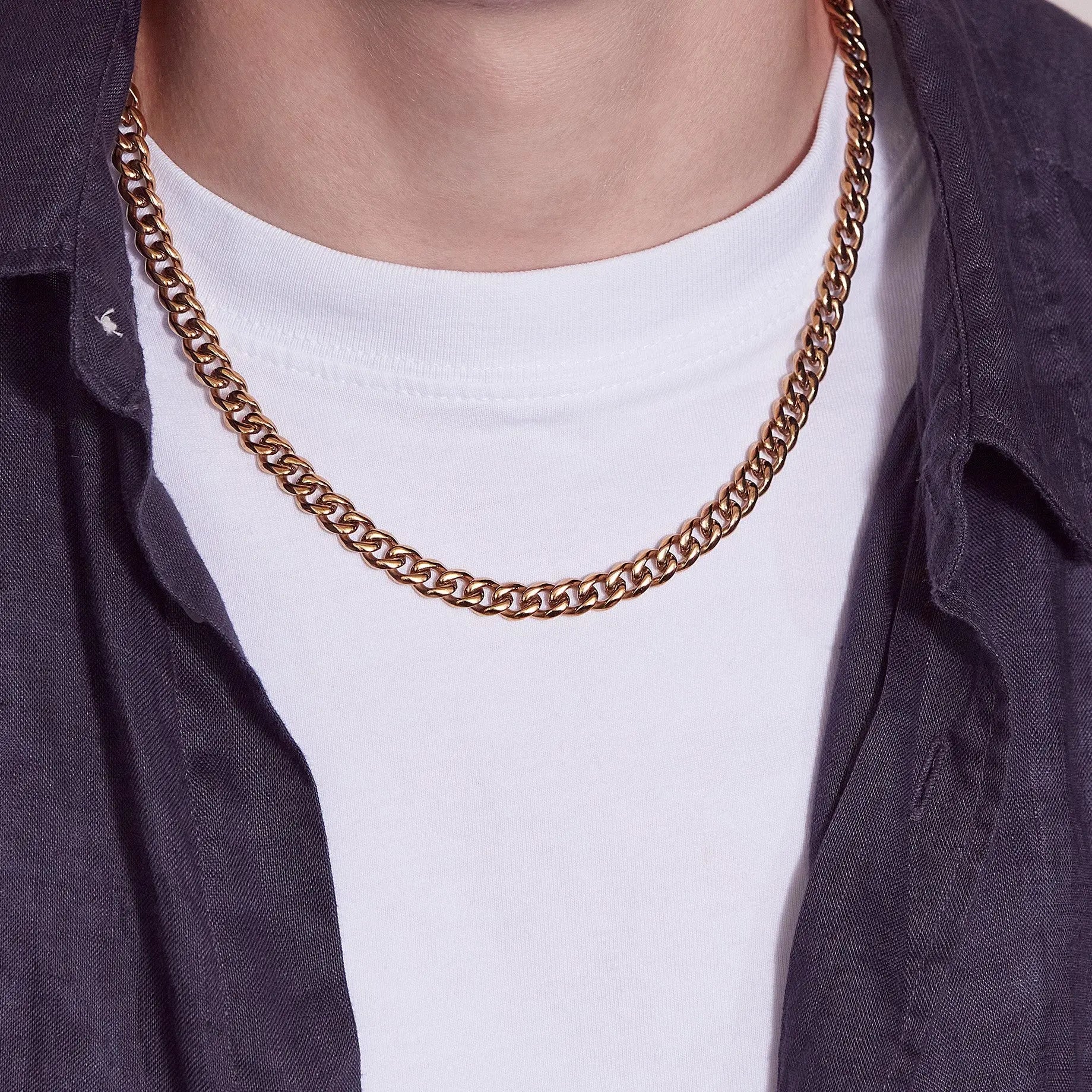 Clark Chain Necklace Gold Edblad