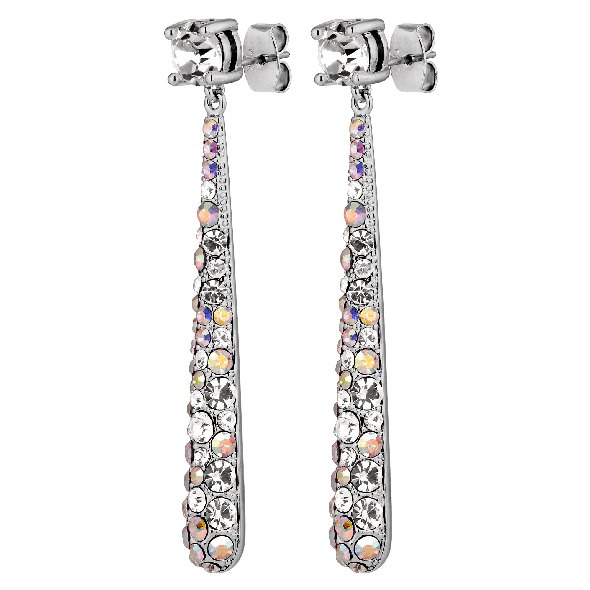 Elysia Silver Earrings - Crystal Ab