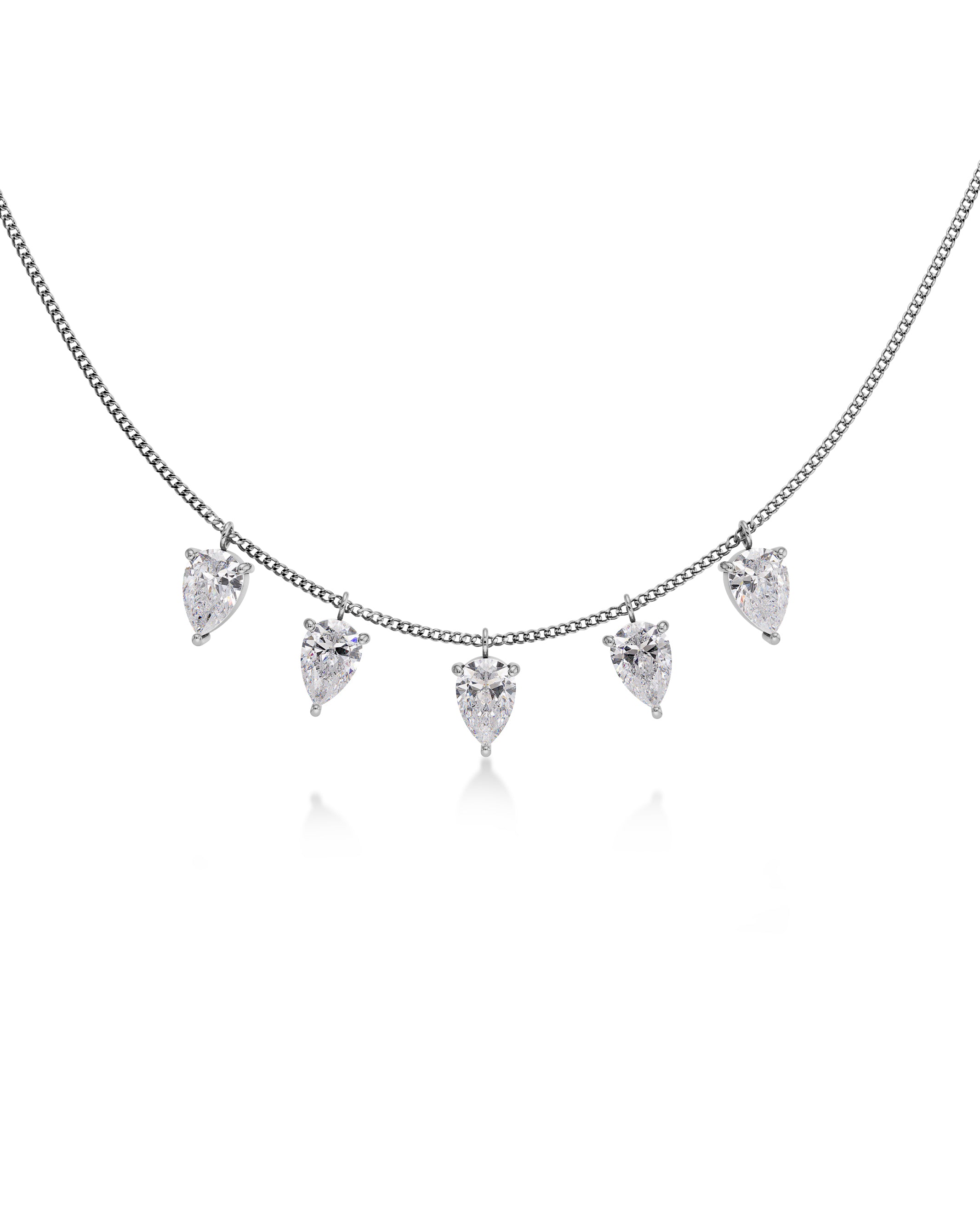 Arrow Necklace Multi Silver