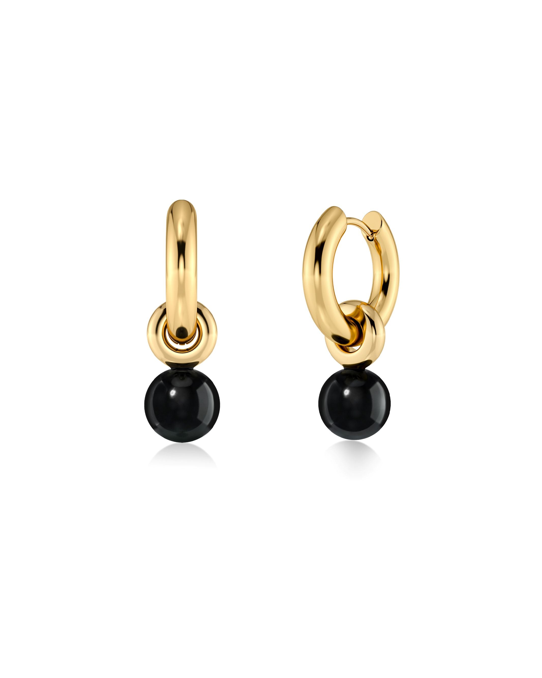 Aura Hoops S Black Gold Edblad NZ