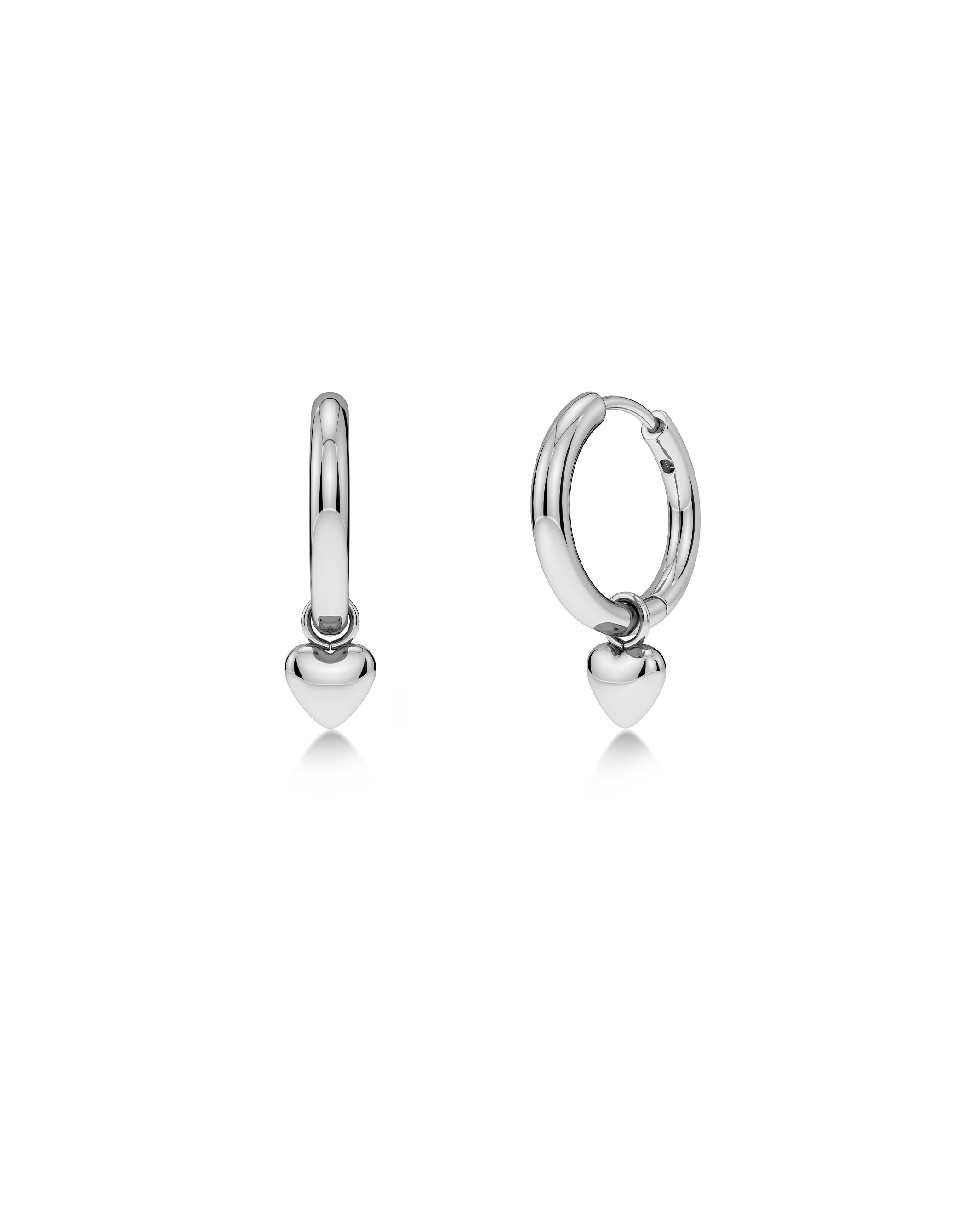 Barley Petite Hoops Silver