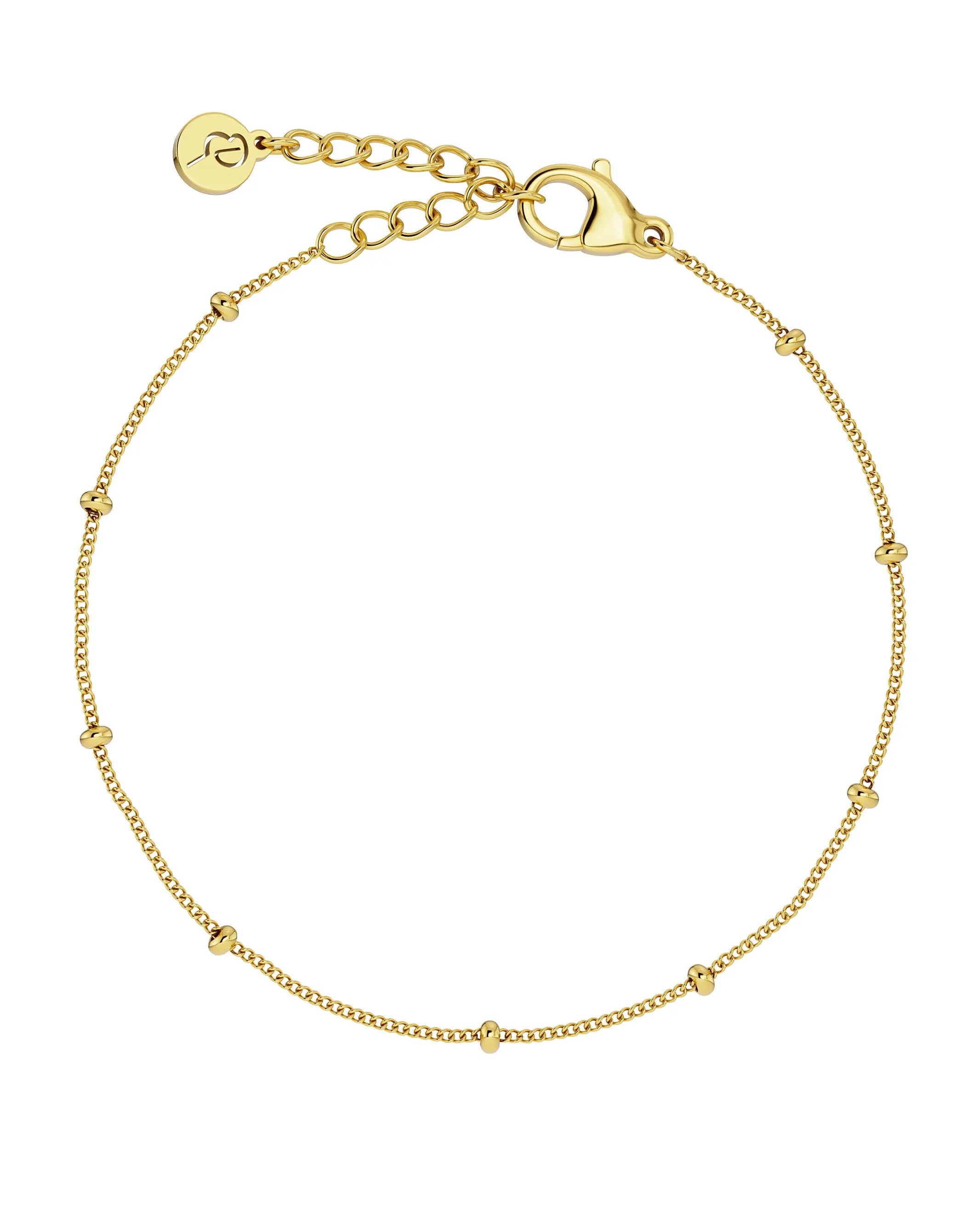 Beaded Chain Bracelet Gold Edblad