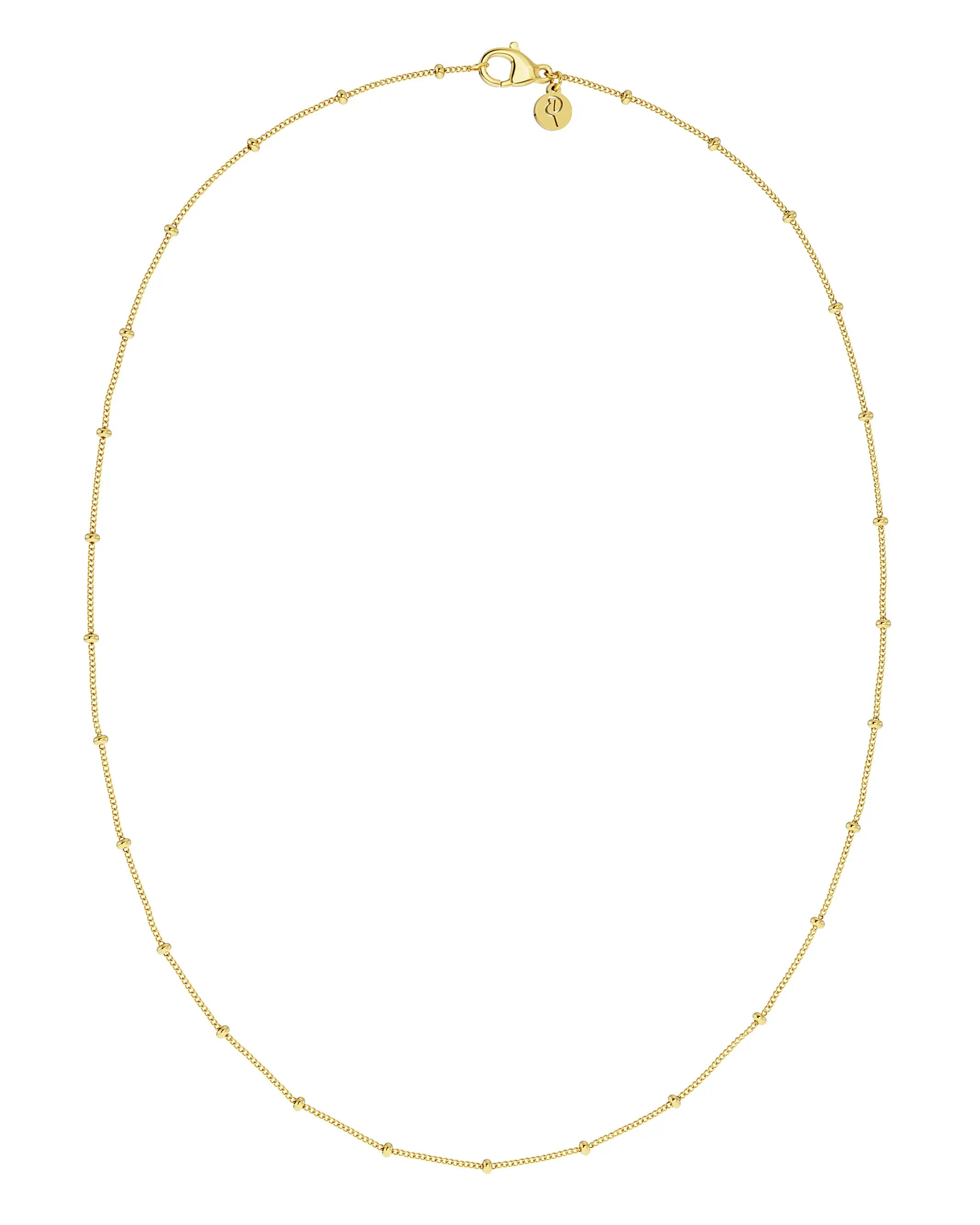 Beaded Chain Necklace Gold Edblad