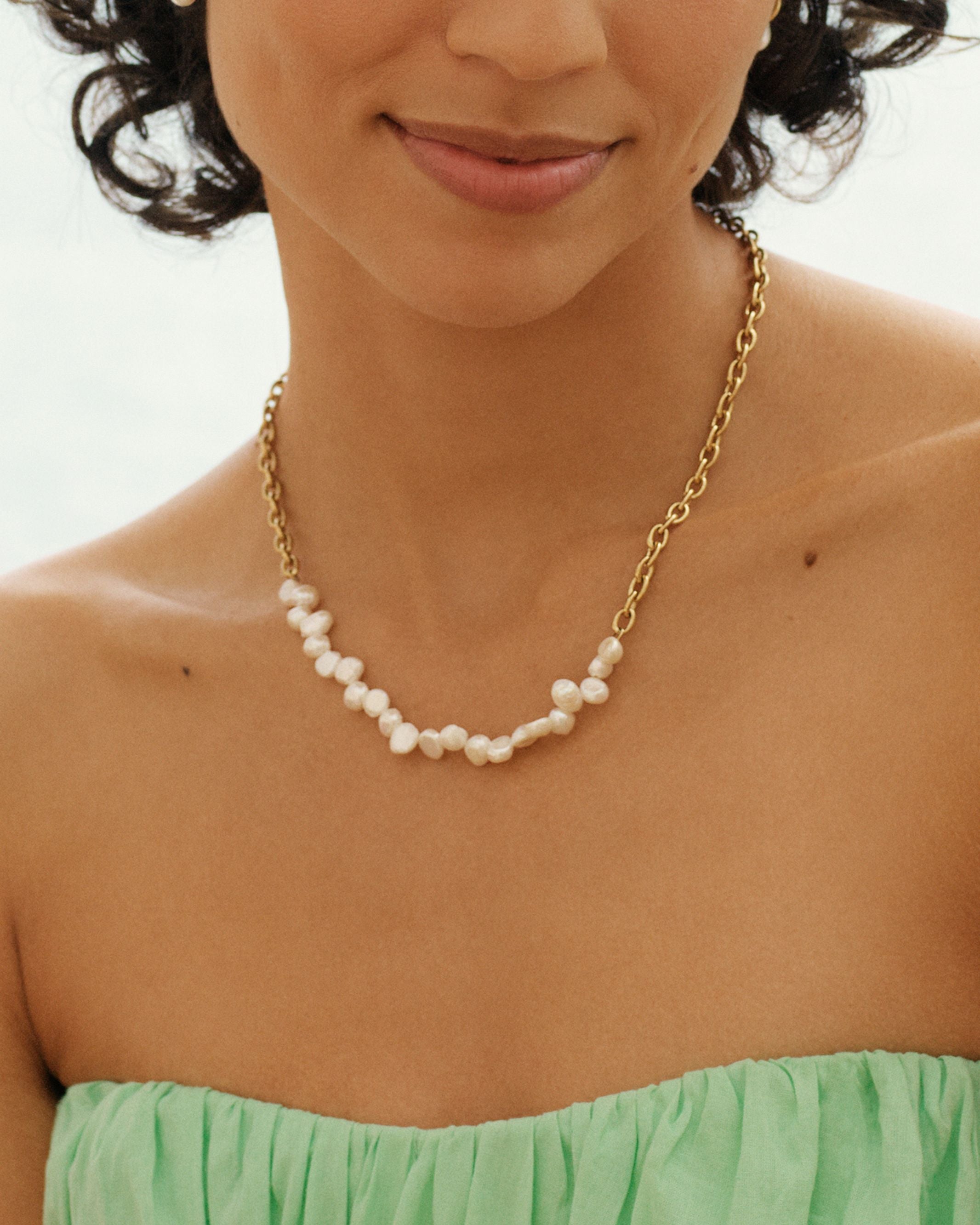 Breeze Necklace Multi Chain Gold Edblad NZ