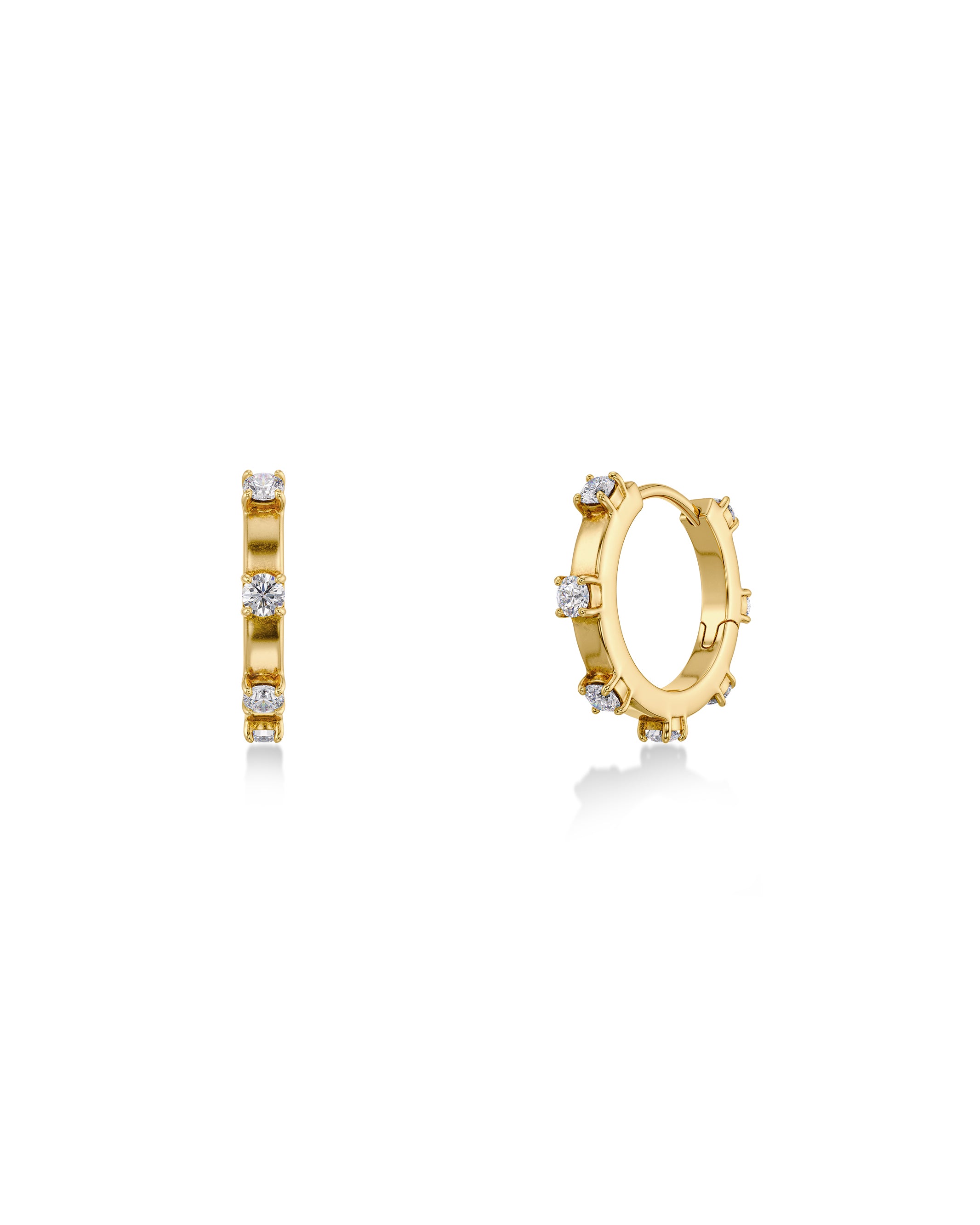 Celeste Hoops S Gold