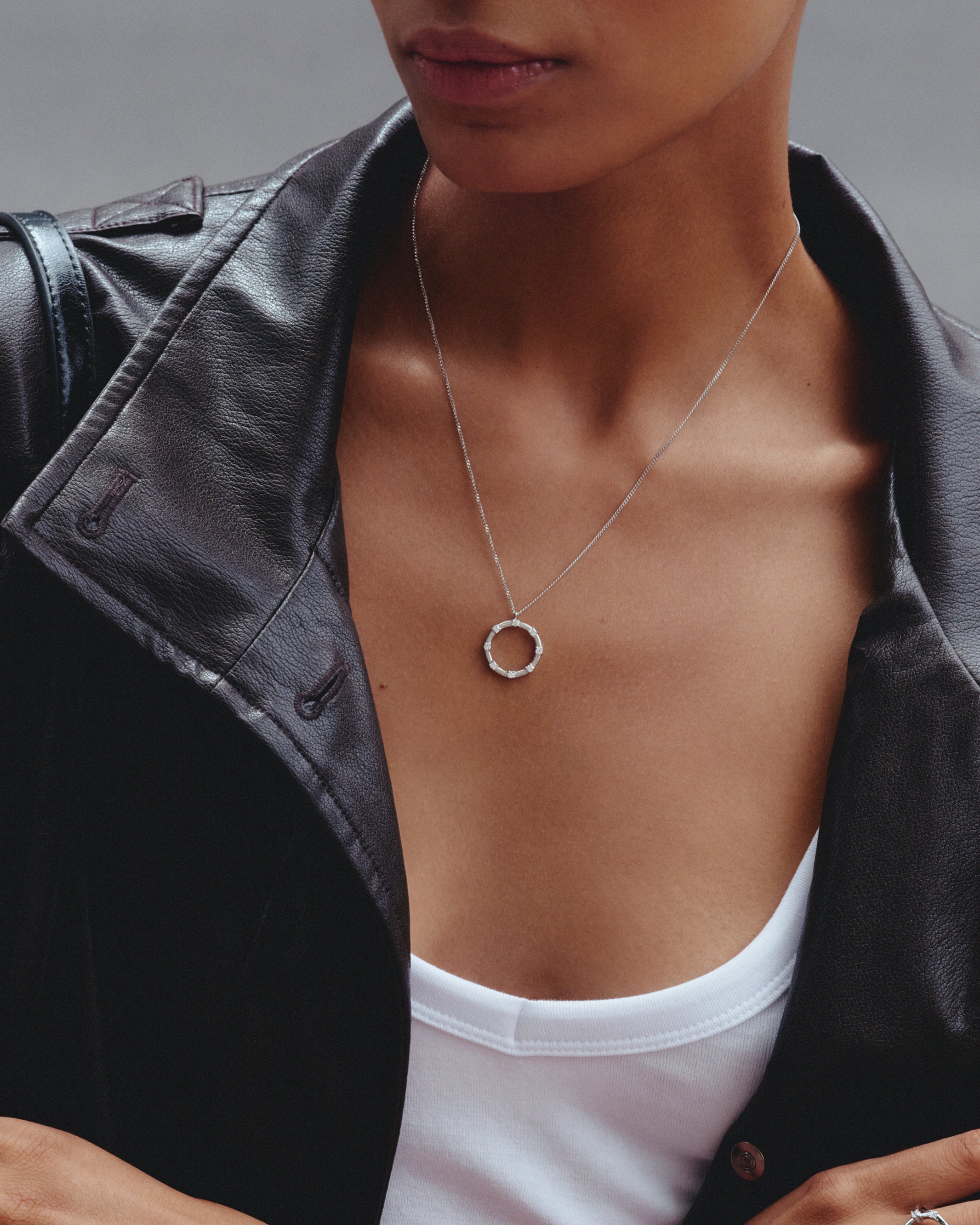 Celeste Necklace L Silver