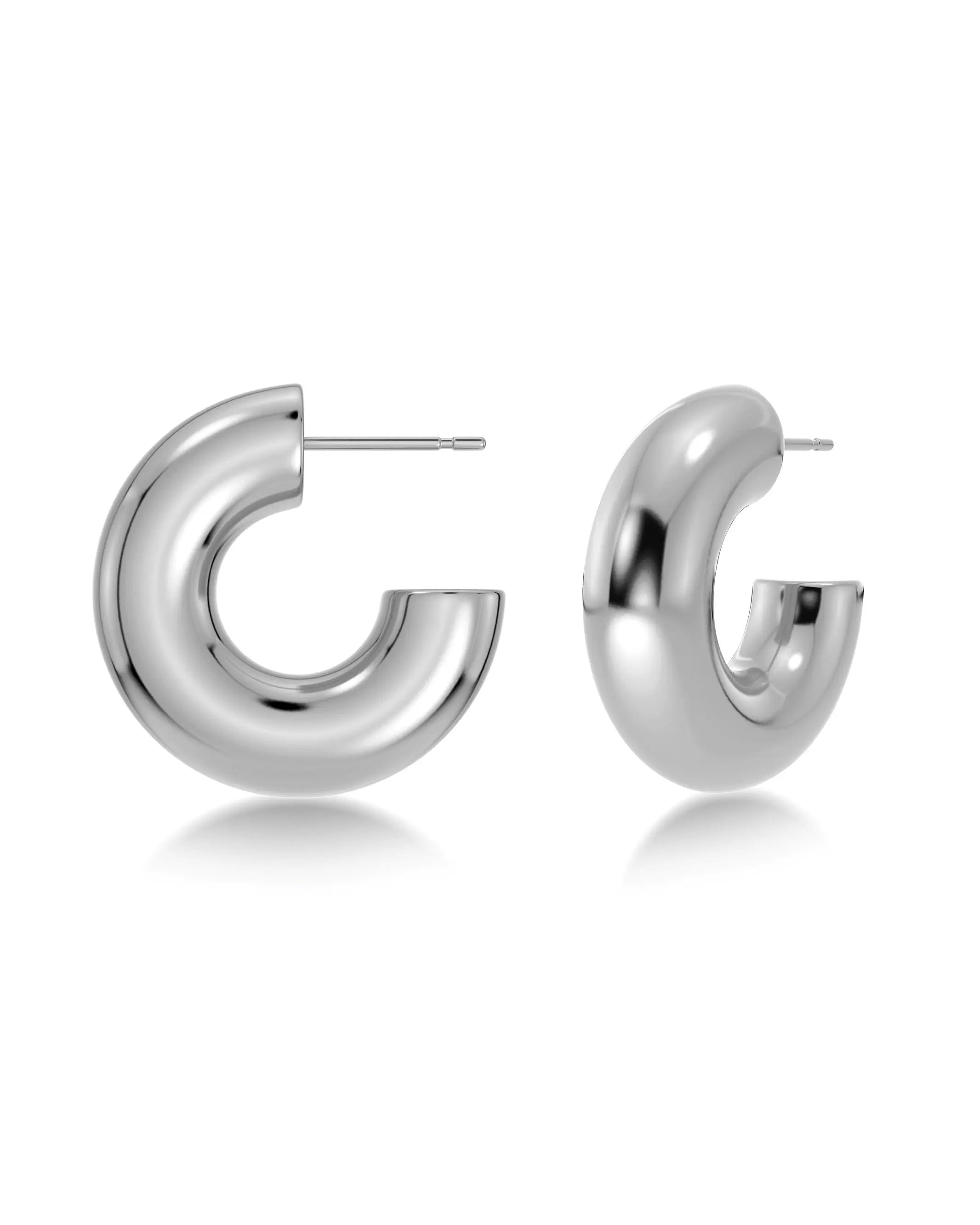 Chunky Creoles S Silver Edblad