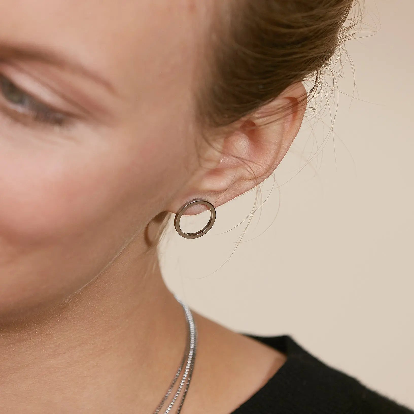 Circle Earrings Small Silver Edblad