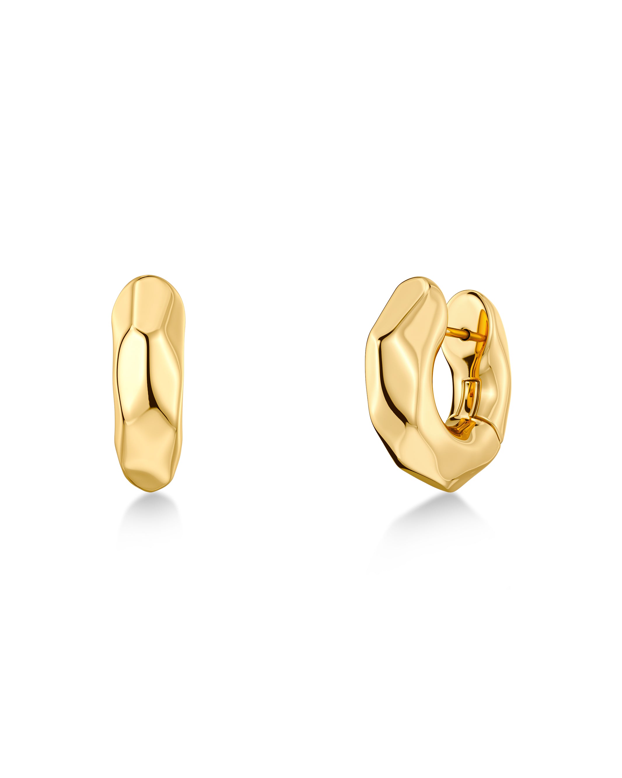 Crystalite Hoops S Gold