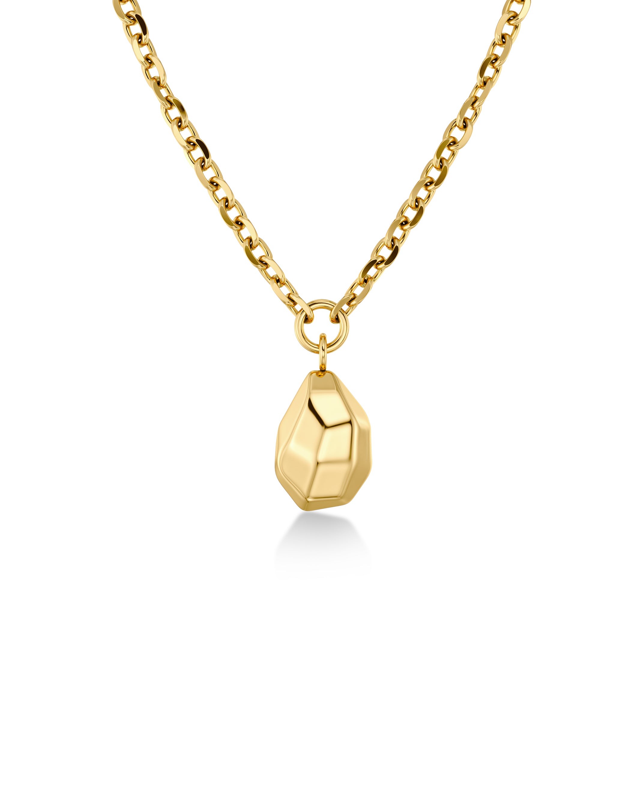 Crystalite Necklace L Gold