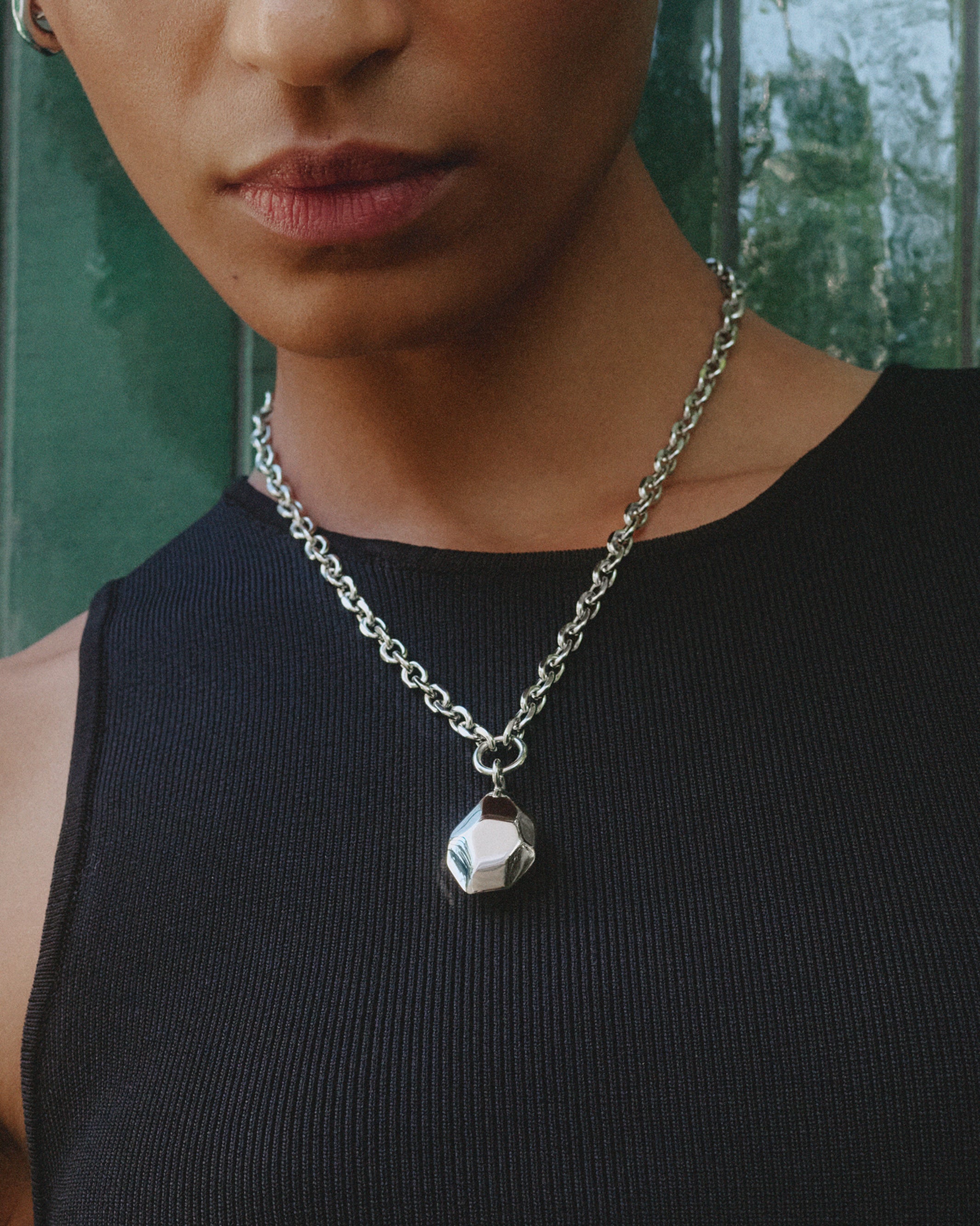 Crystalite Necklace L Silver