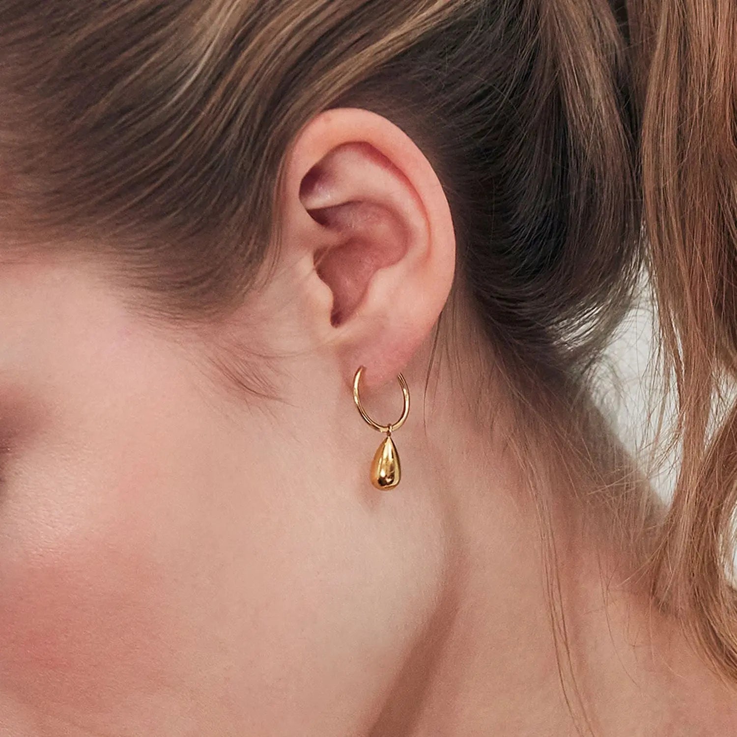 Drop Mini Earrings Gold Edblad