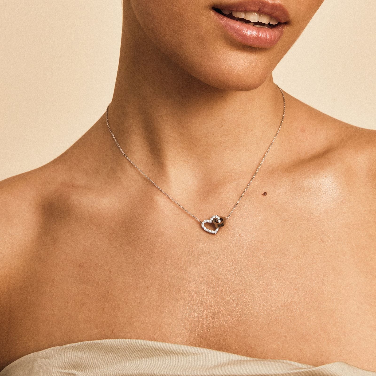 Eternal Heart Silver Necklace