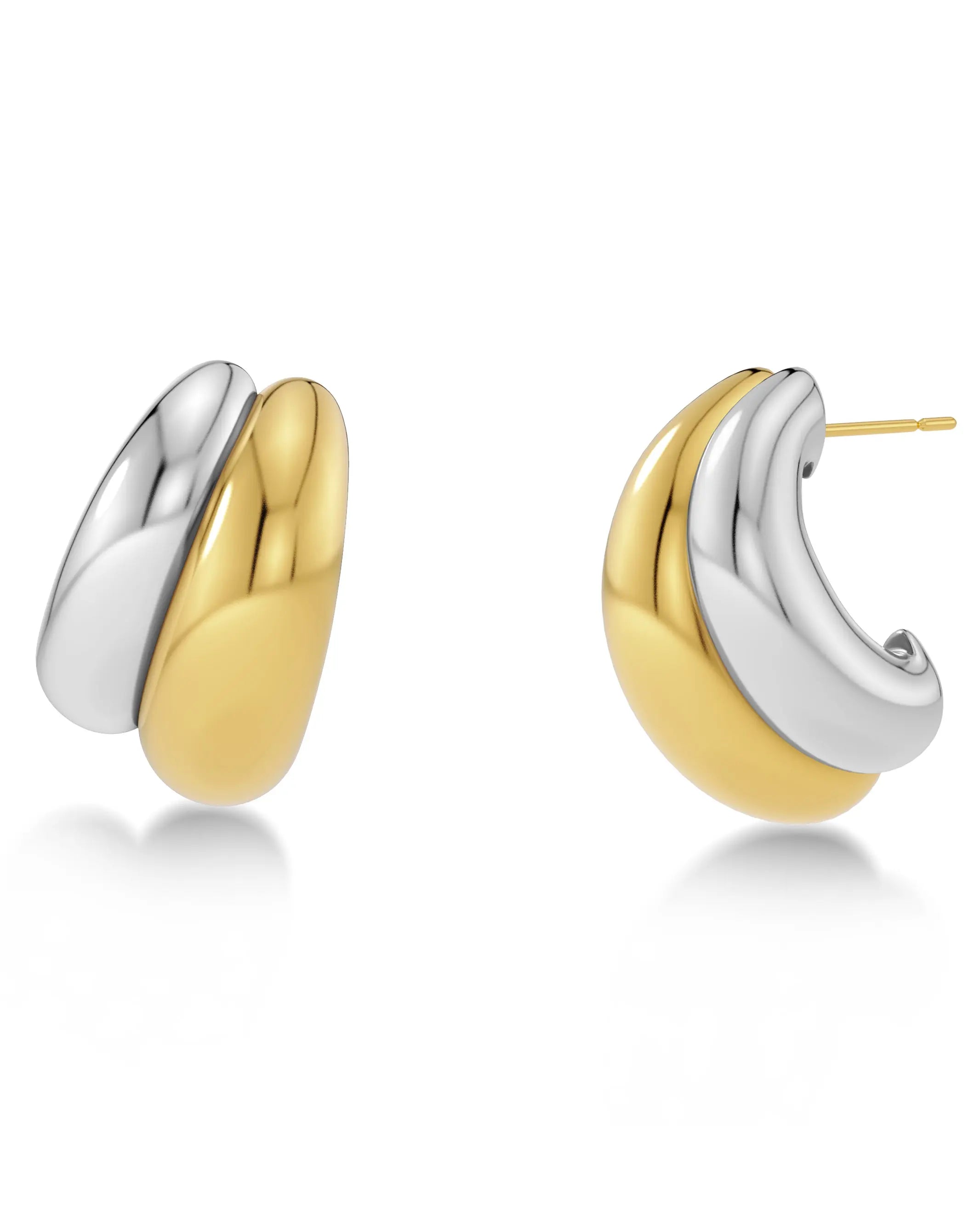Furo Duo Creole Earrings Mixed Edblad