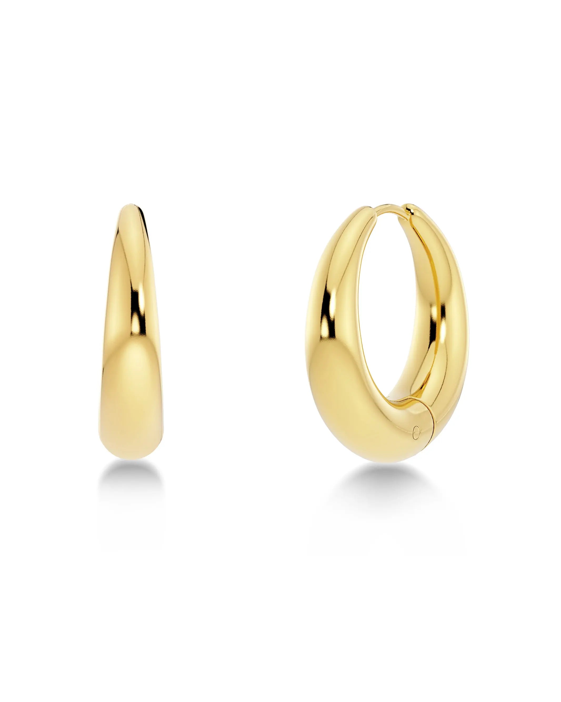 Furo Hoop Earrings Large Gold Edblad