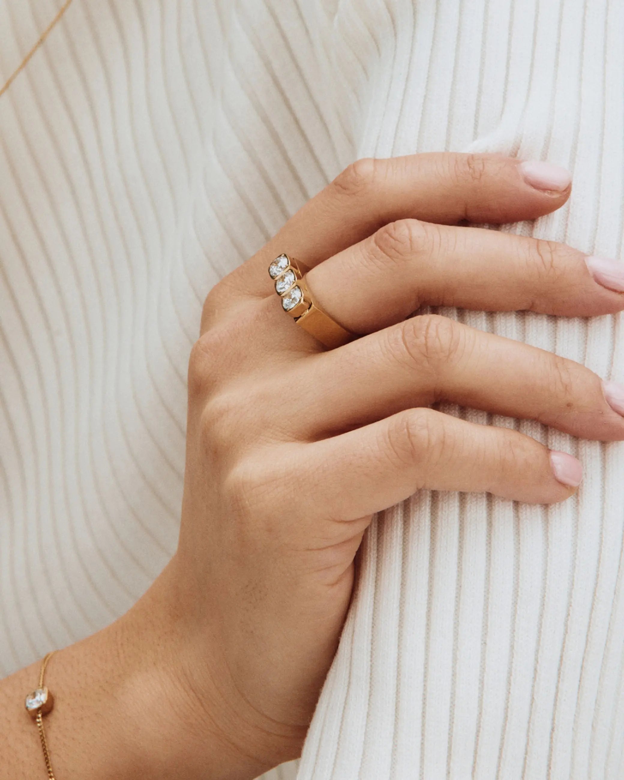 Gemma Ring Gold Edblad NZ