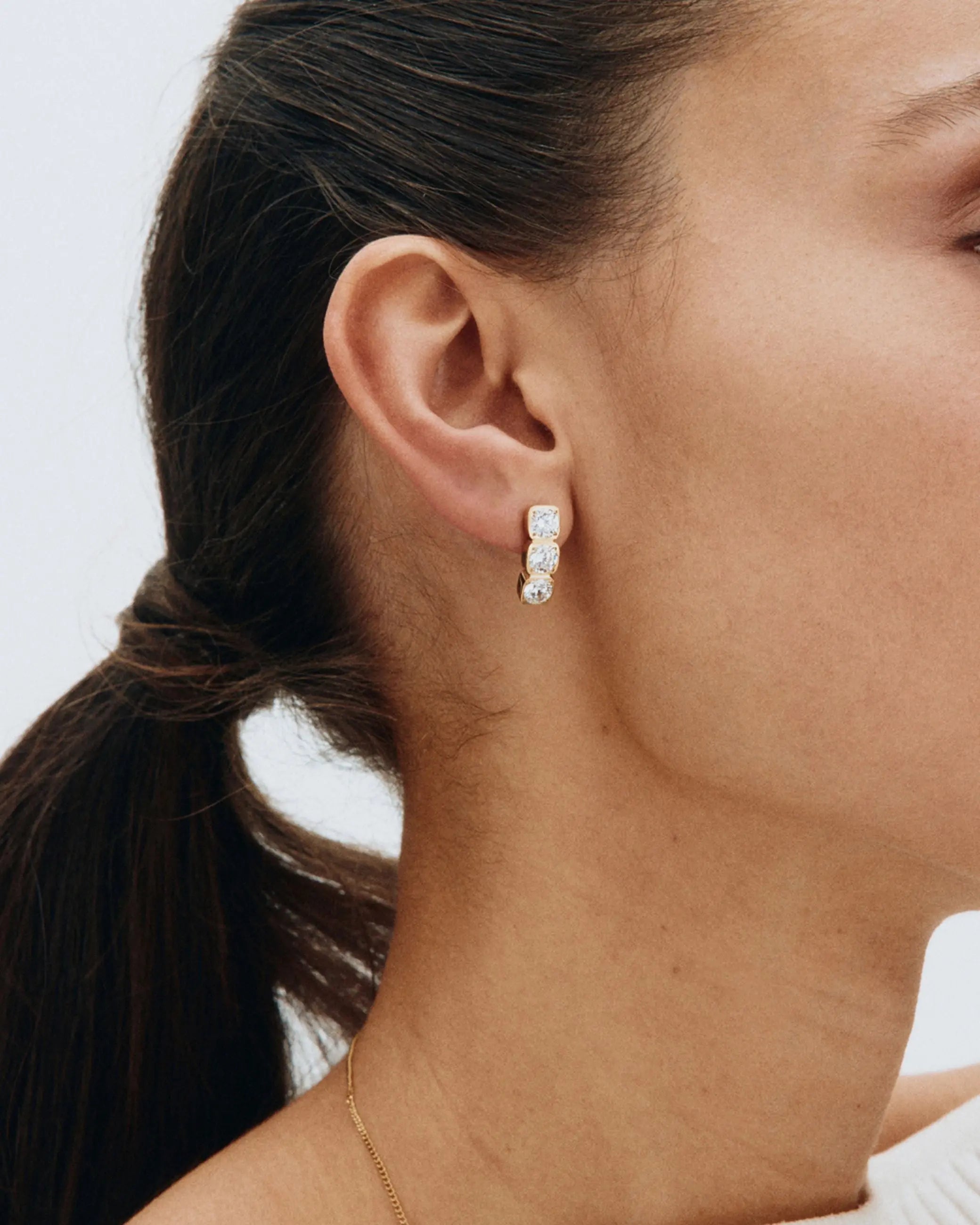 Gemma Studs Triple Gold Edblad NZ