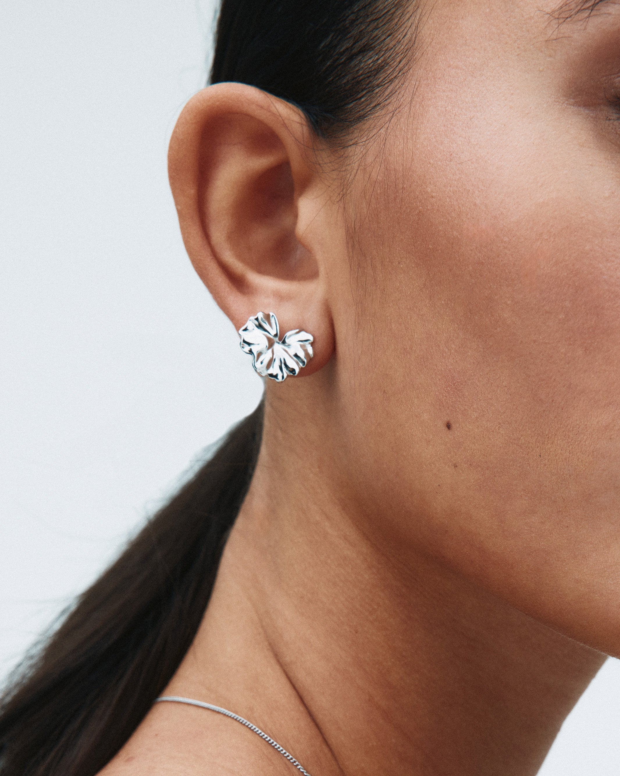Gerana Studs S Silver Edblad NZ