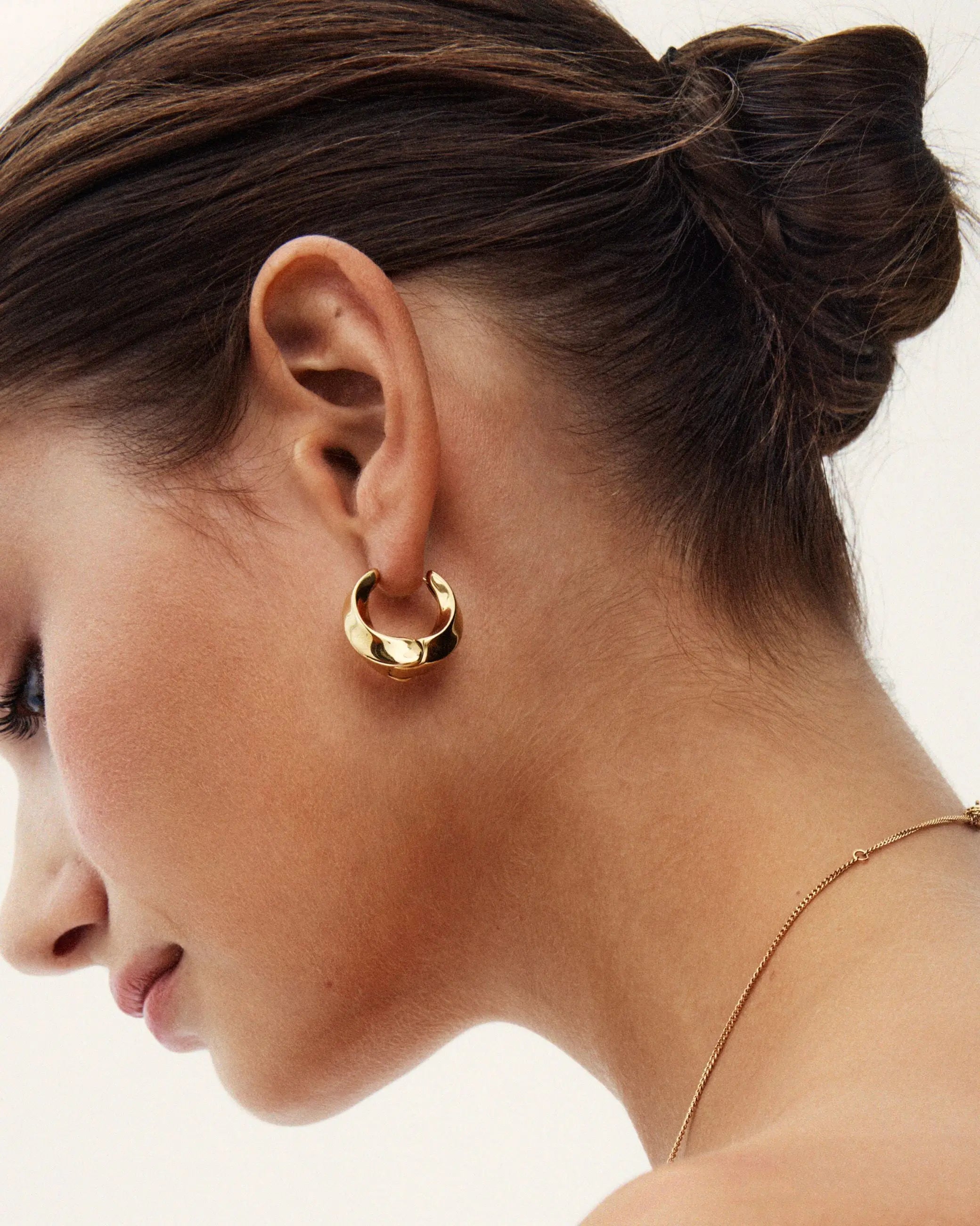 Helix Hoops L Gold Edblad NZ