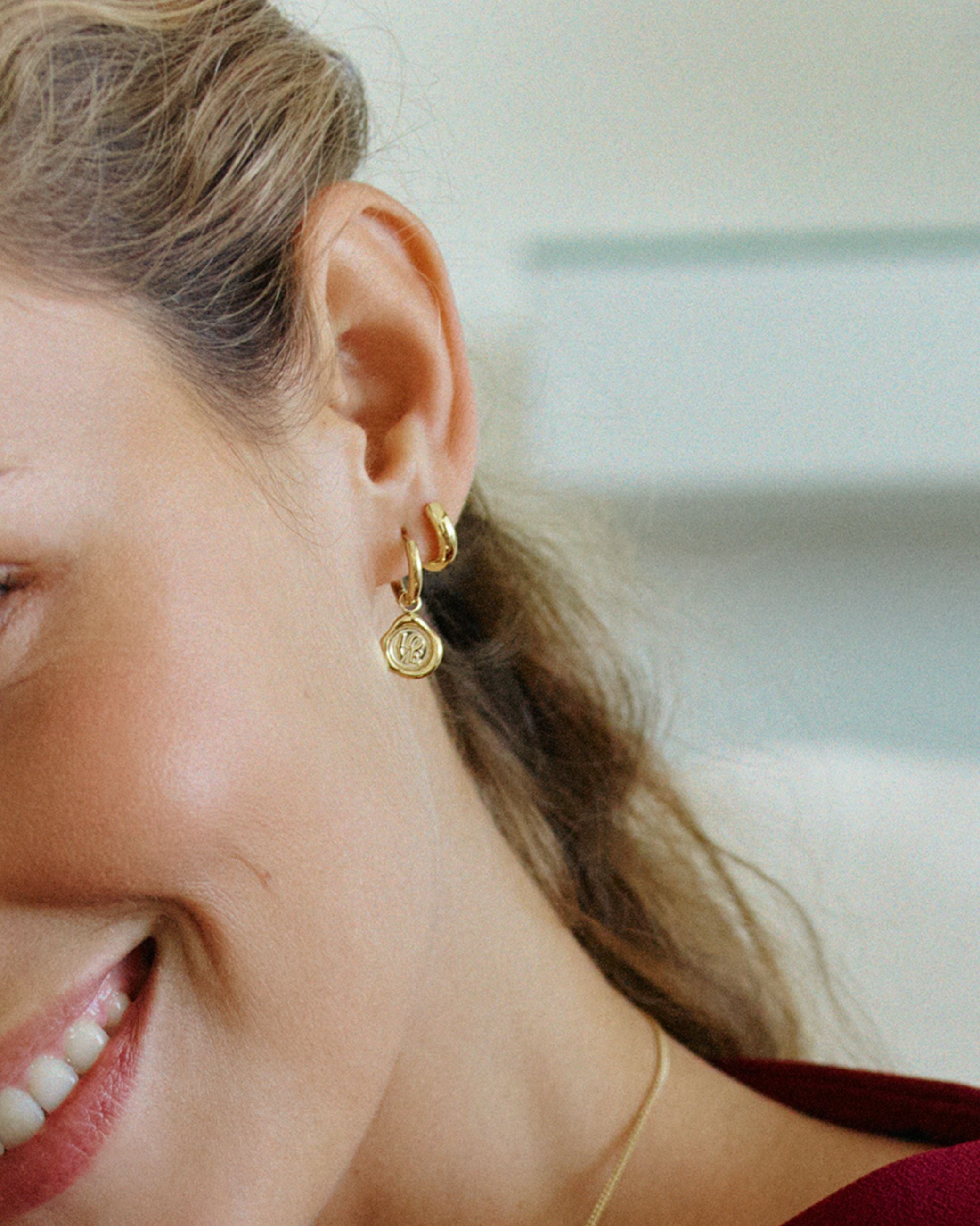 Holly Gold Hoop Earrings