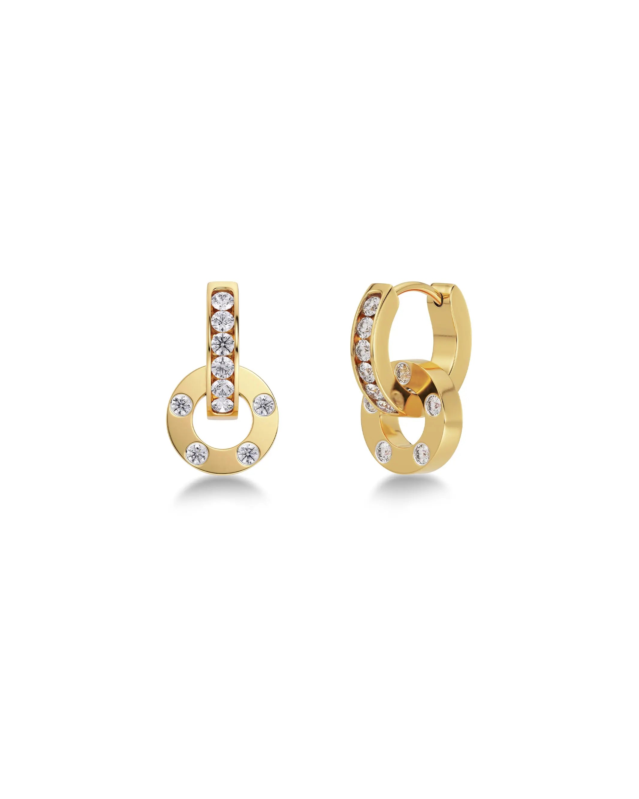 Ida Orbit Earrings Gold Edblad