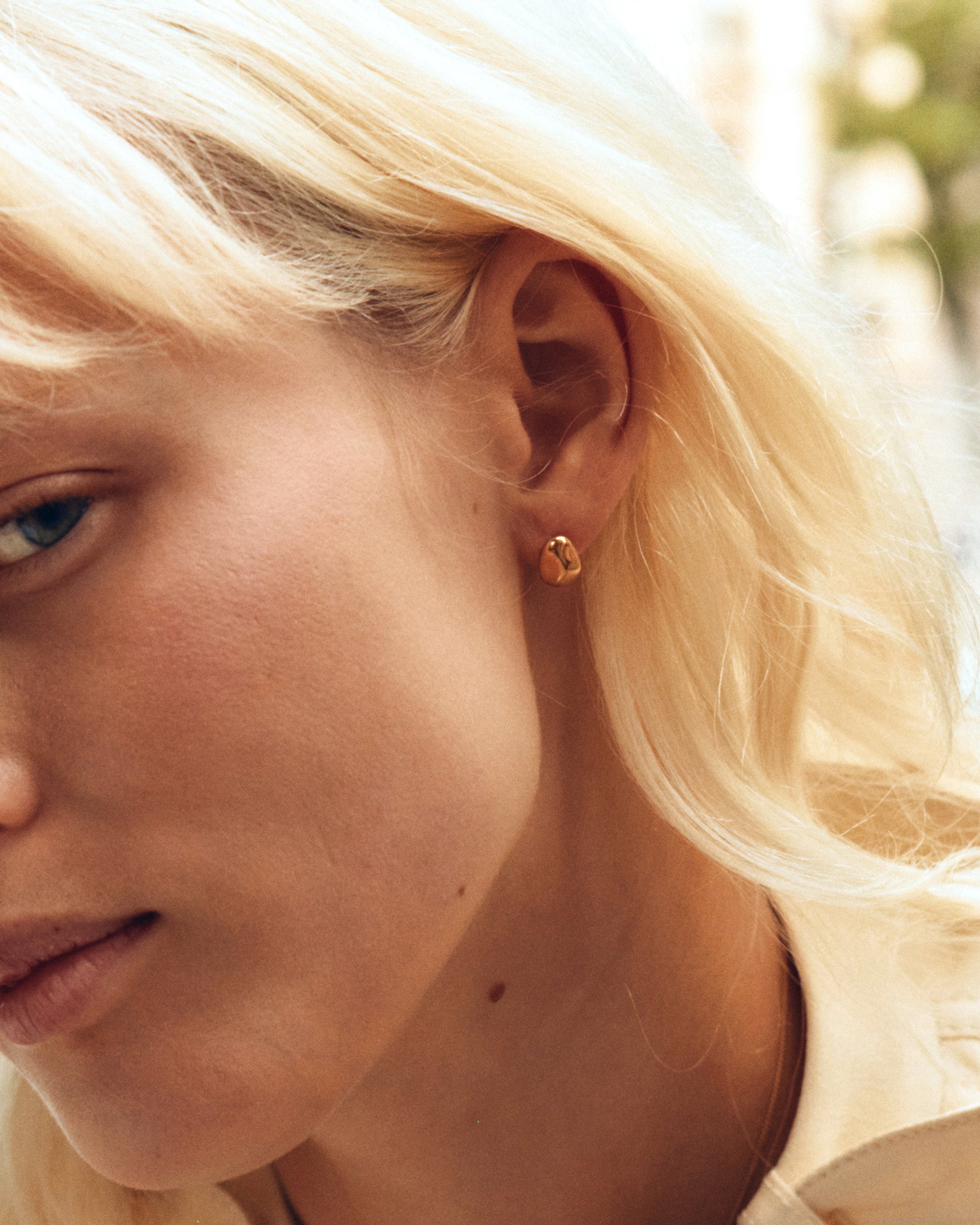Leora Studs Gold Edblad NZ