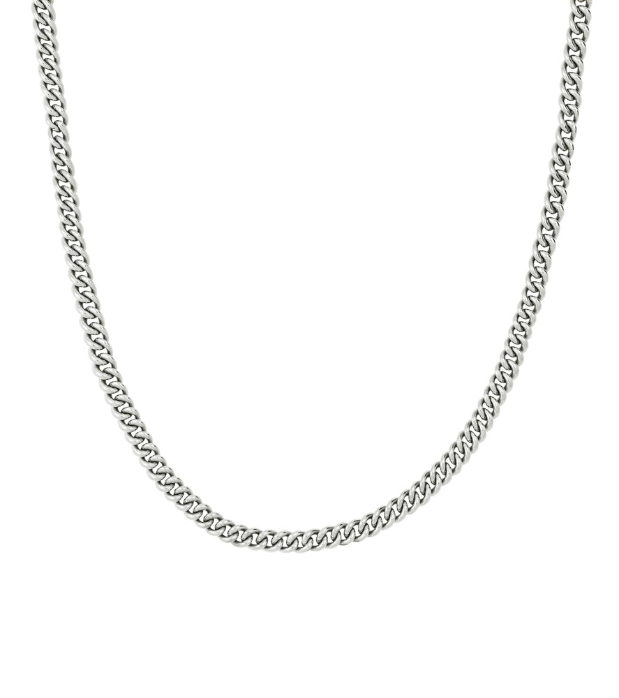 Lourdes Chain Silver Necklace