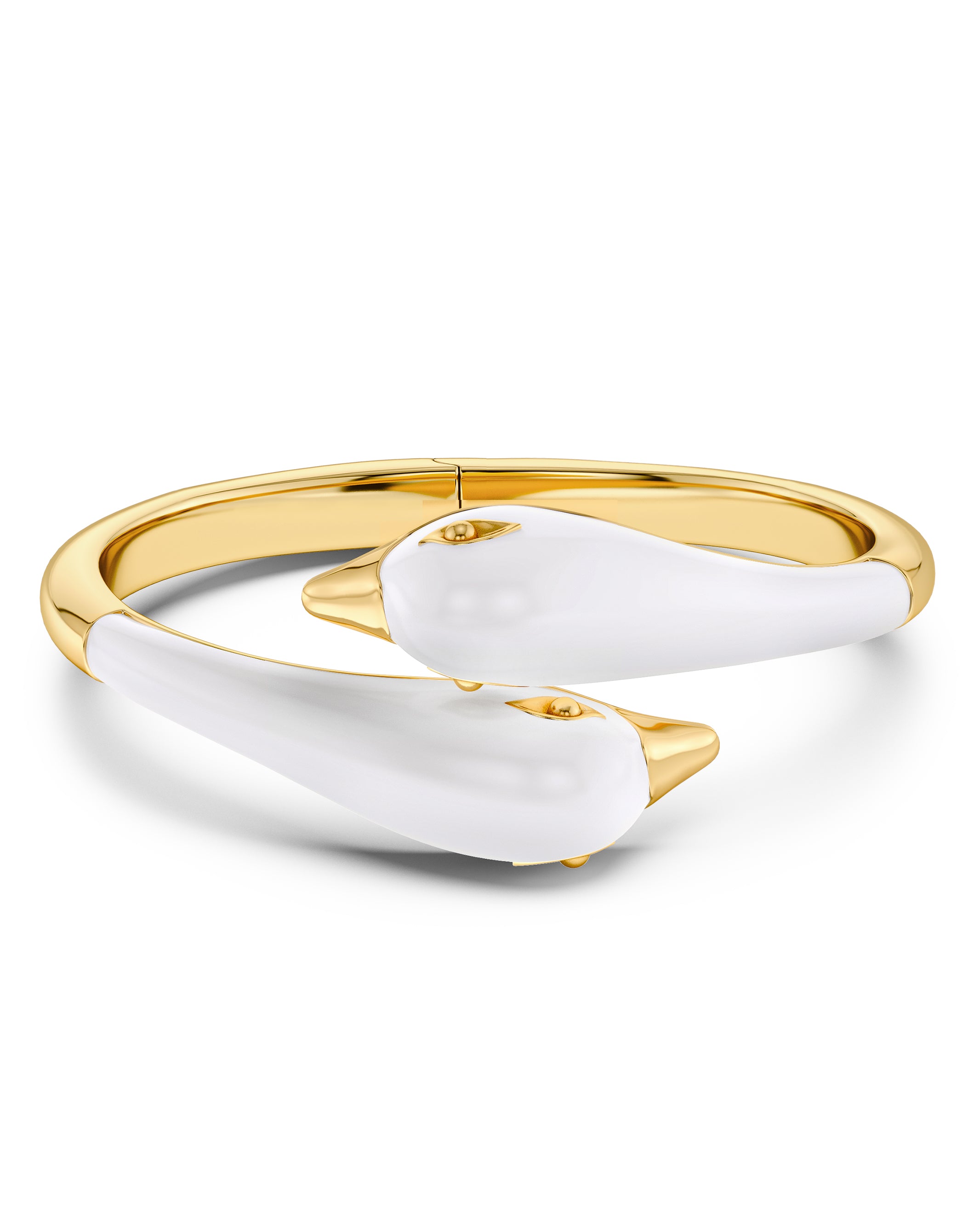 Lovebirds Bangle White Gold