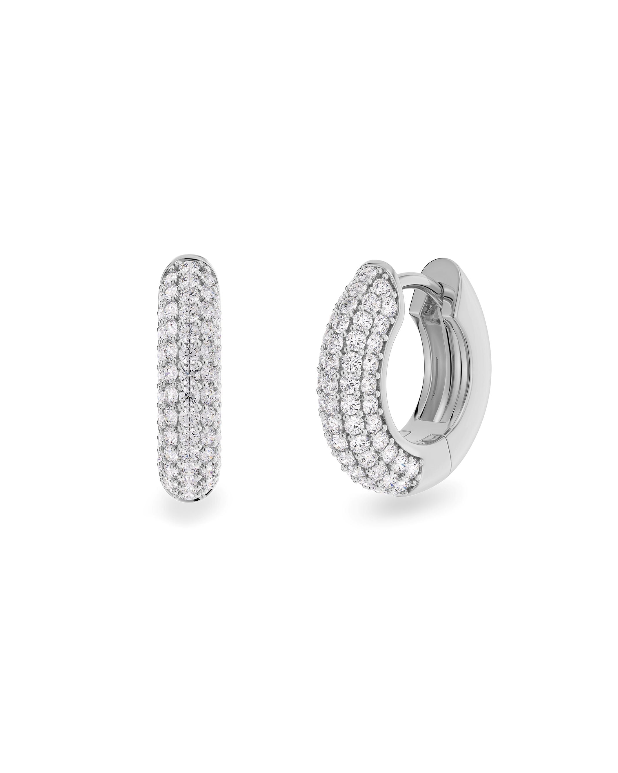 Luxe Silver Hoop Earrings