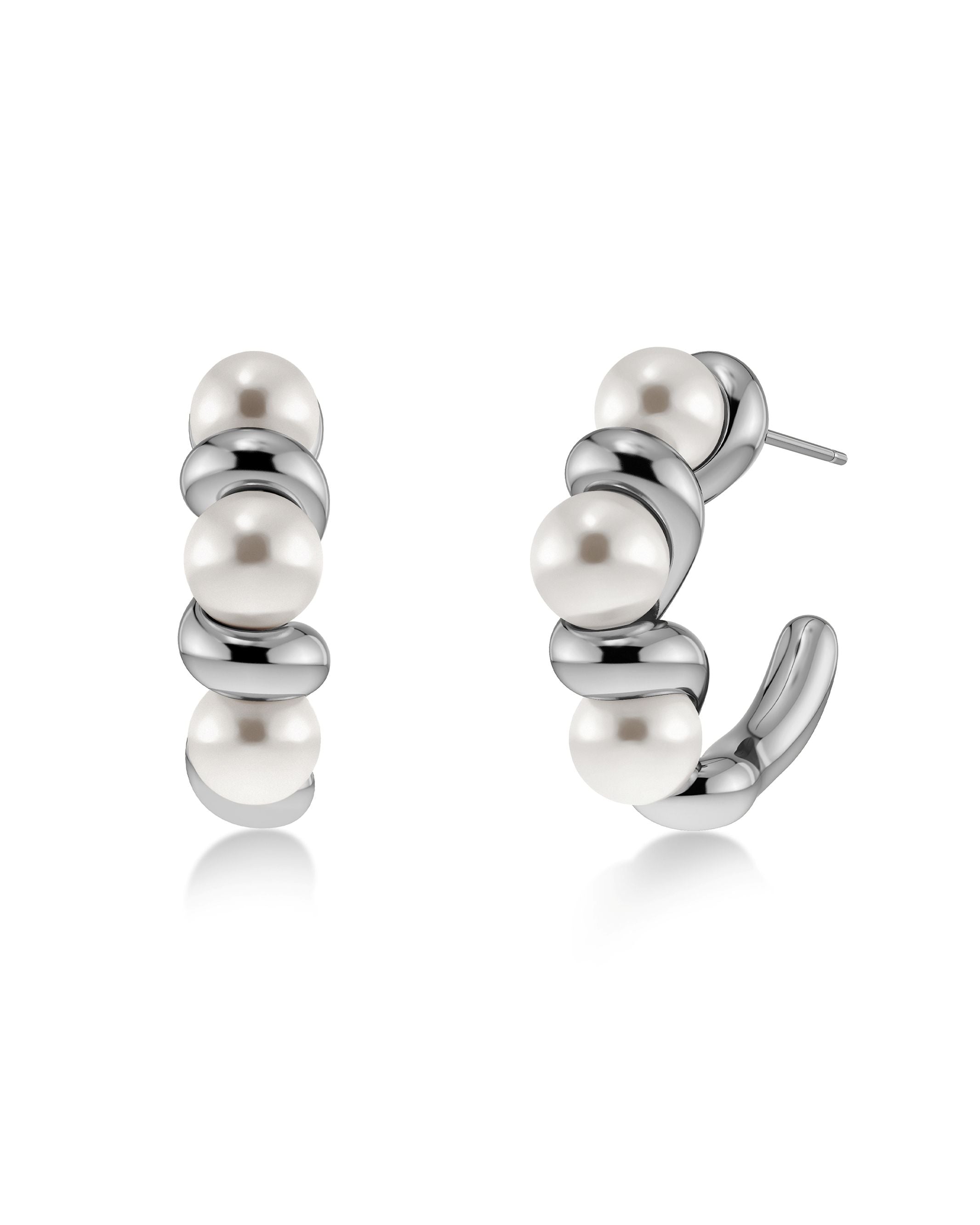 Margot Hoops L Silver EdbladNZ