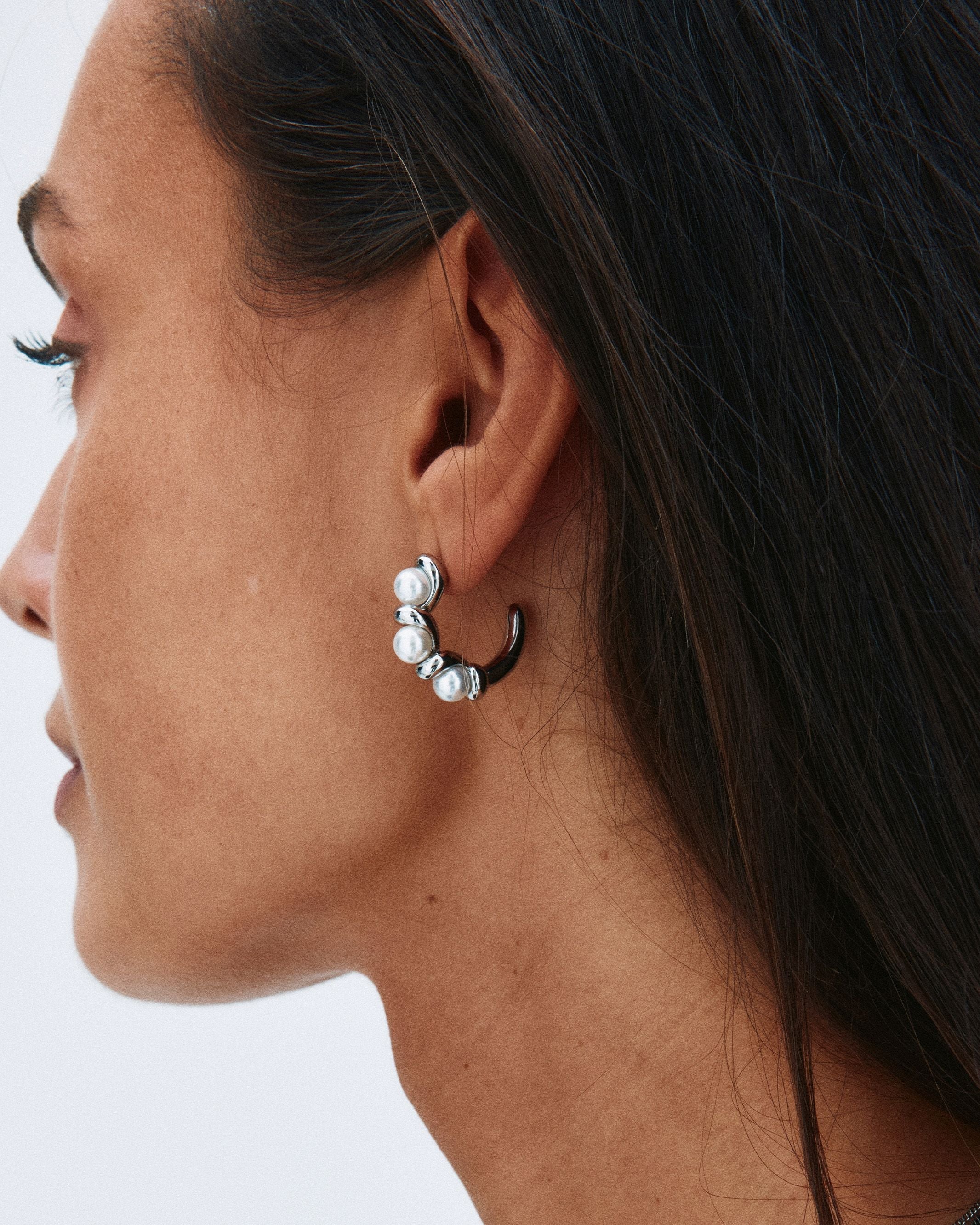 Margot Hoops L Silver EdbladNZ